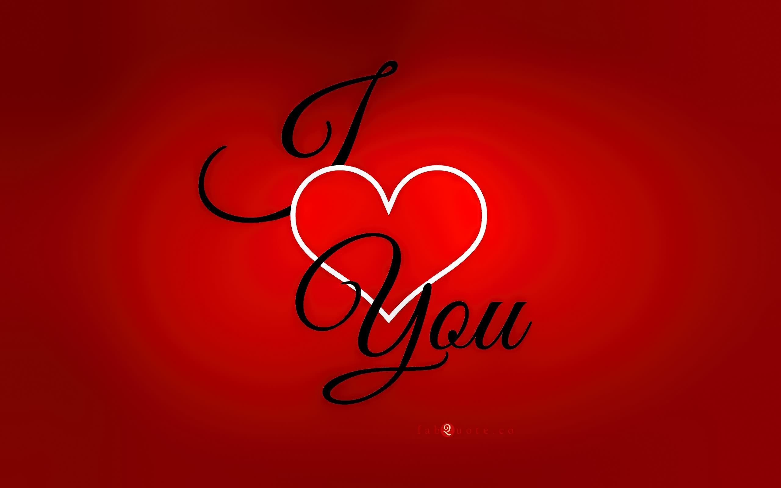 2560x1600 I Love You Heart Red Wallpaper PunjabiGraphicscom 