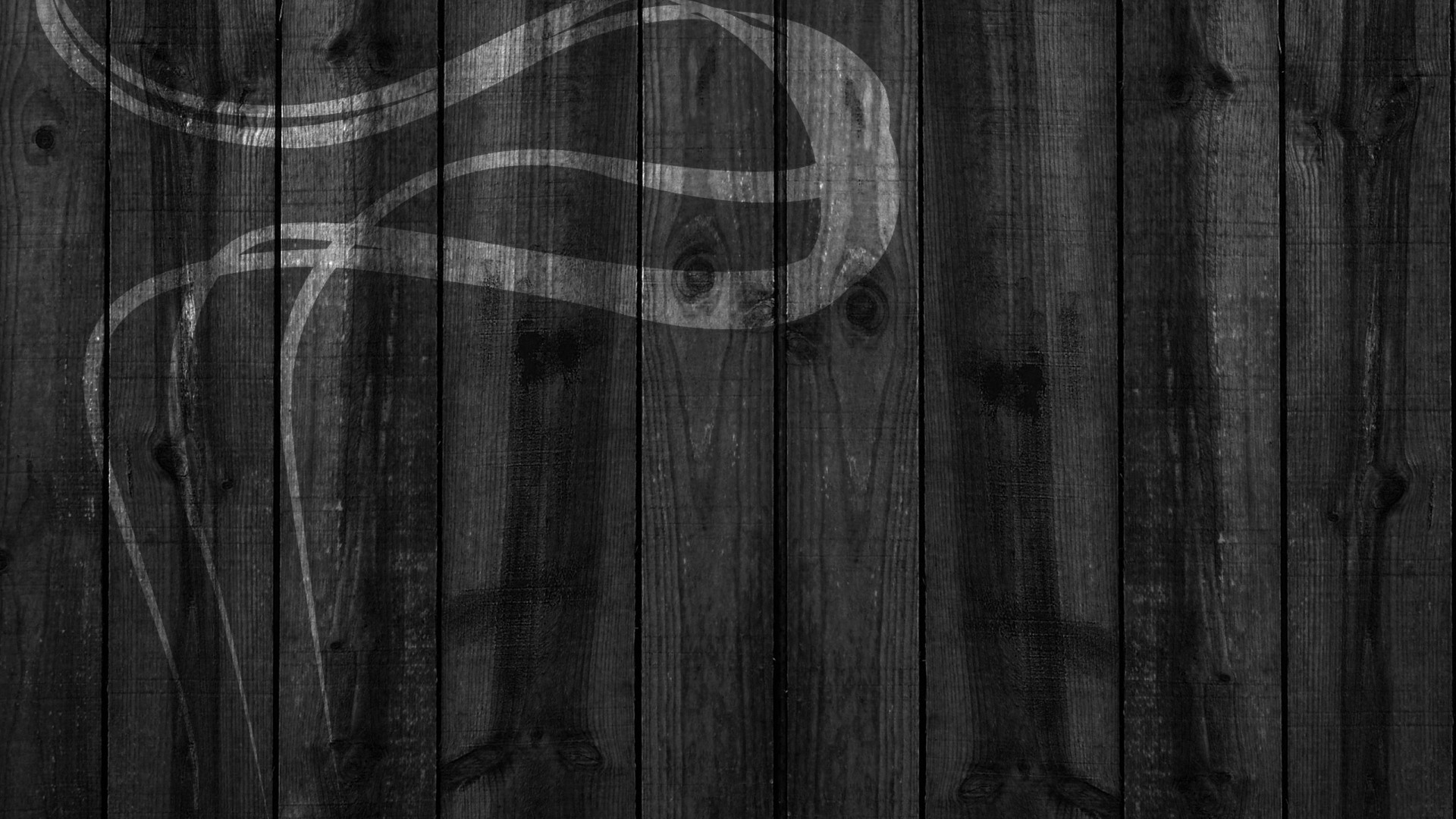 1920x1080  Wallpaper wooden, black white, boards, vertical