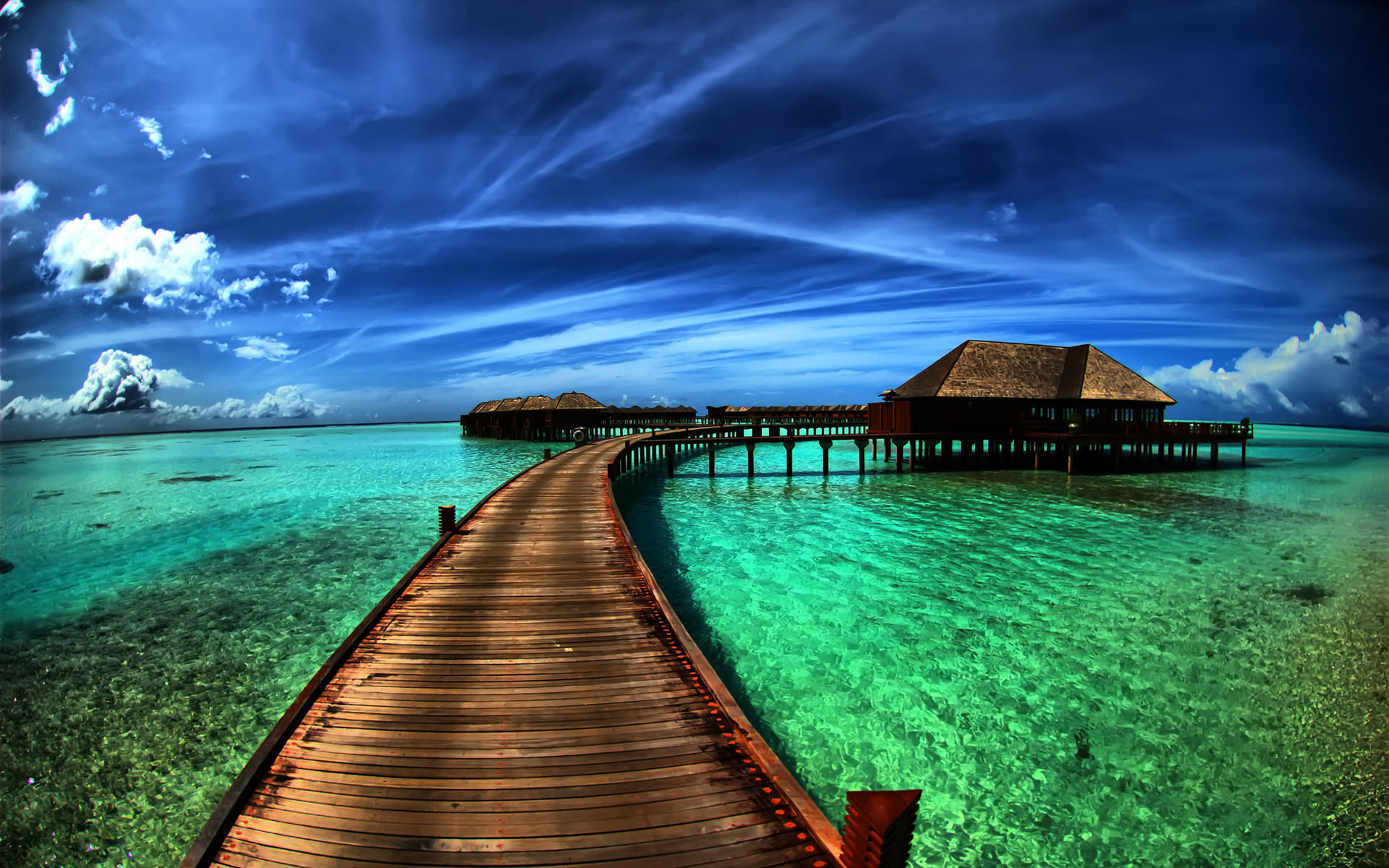 1920x1200 Ocean Sky Resort Awesome Background