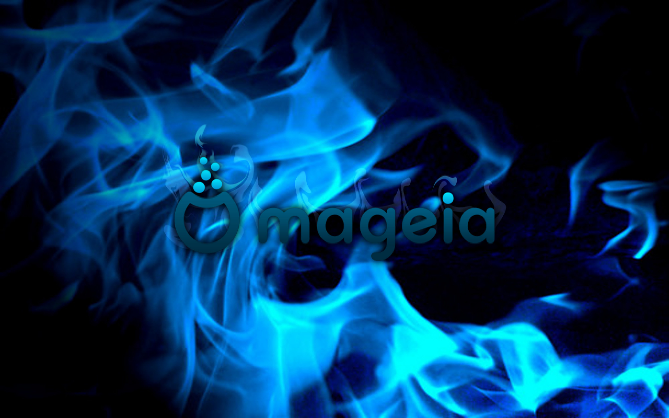 2560x1600 147795-Mageia_blue_fire_. ...