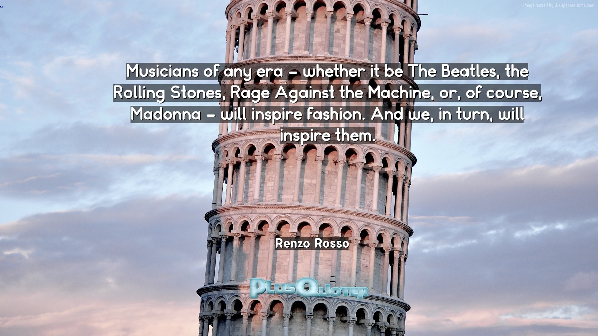 1920x1080 Download Wallpaper with inspirational Quotes- "Musicians of any era -  whether it be The