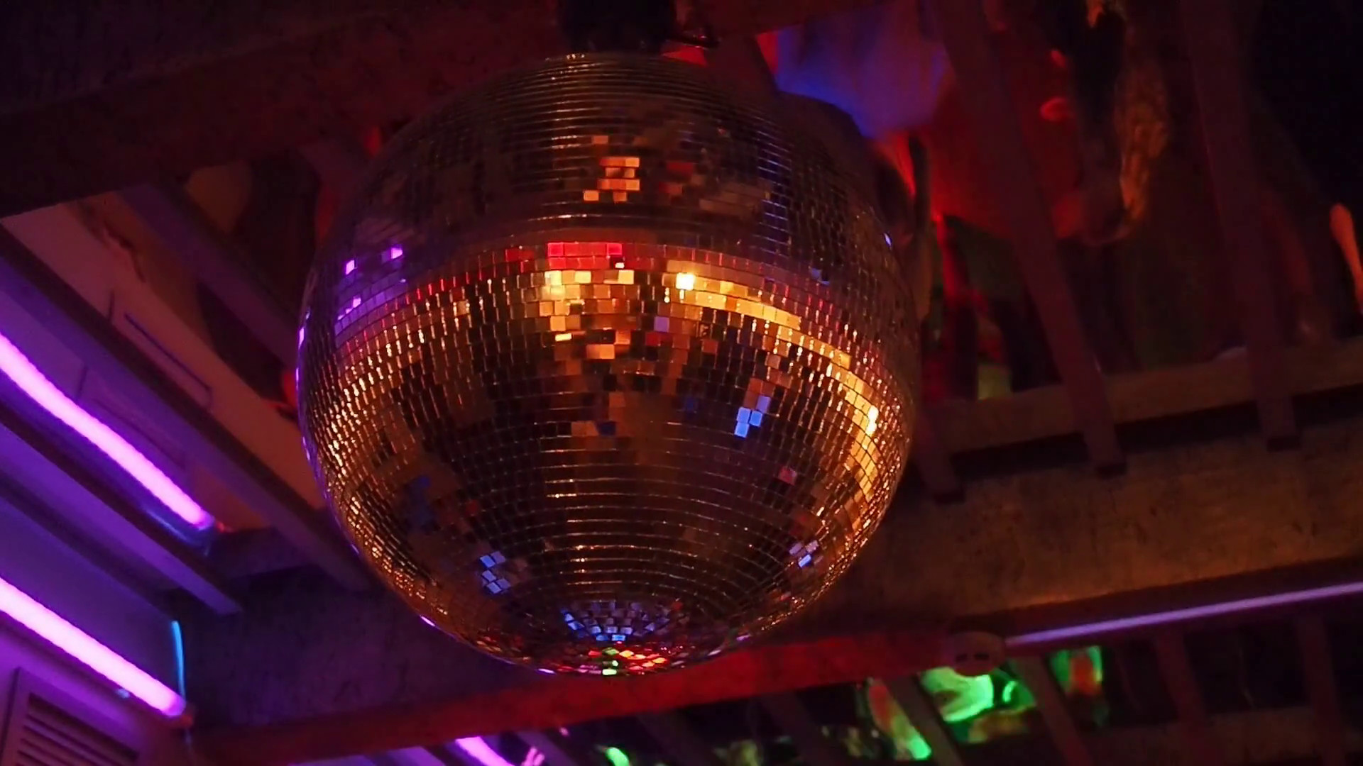 1920x1080 Beautiful Disco Ball Spinning seamless with flares. Stock Video Footage -  VideoBlocks