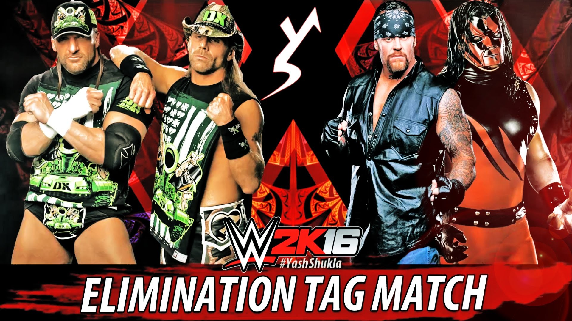 1920x1080 WWE 2K16 - D Genertation X vs Brothers Of Destruction | Elimination Tag  Match Gameplay - YouTube