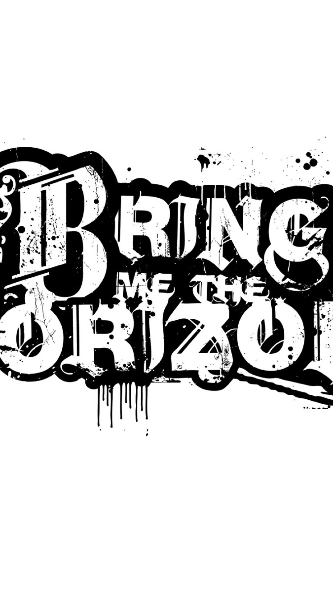 1080x1920 Preview wallpaper bring me the horizon, text, sign, graphics, spray  
