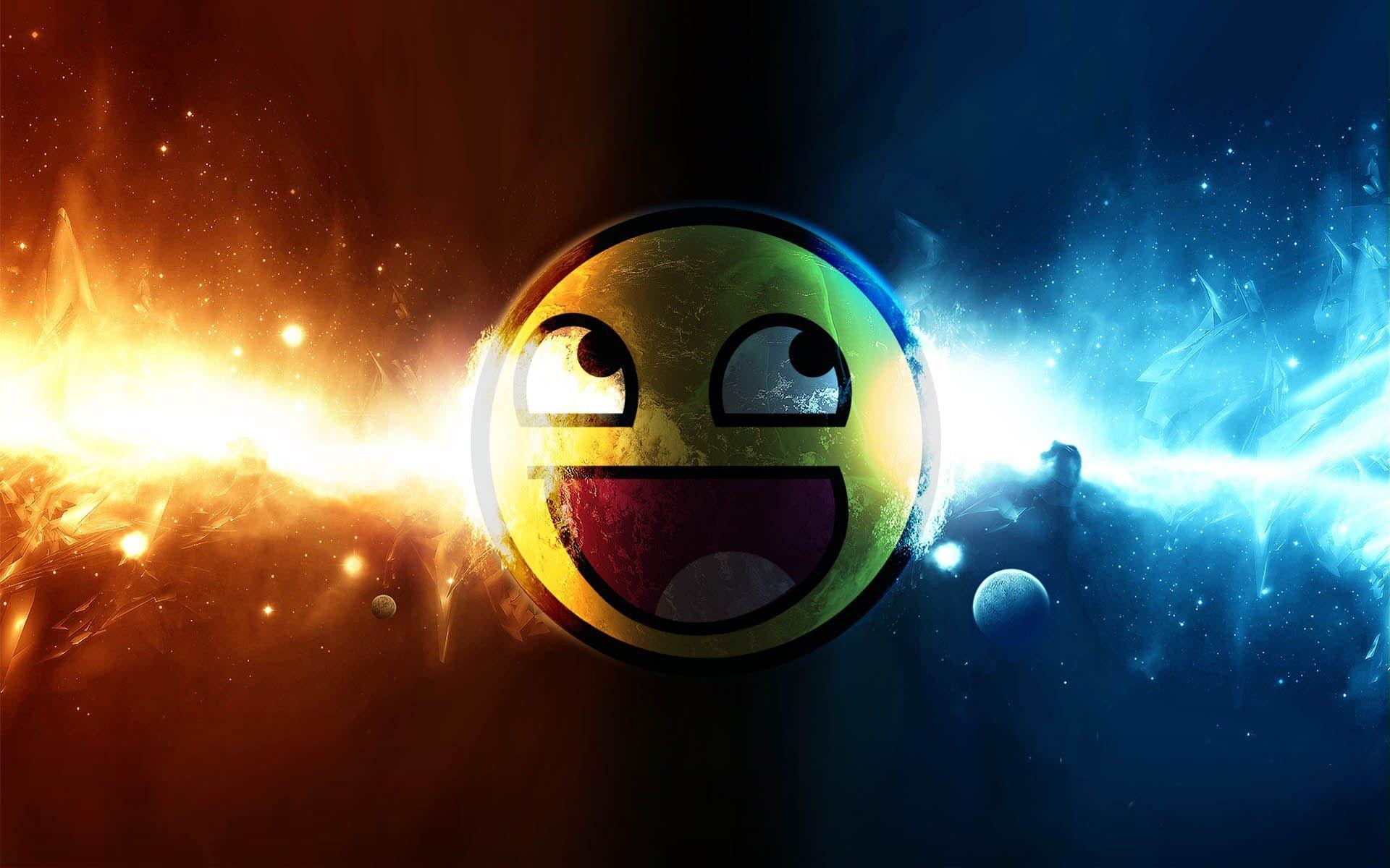 1920x1200 Awesome Smiley Face Wallpaper