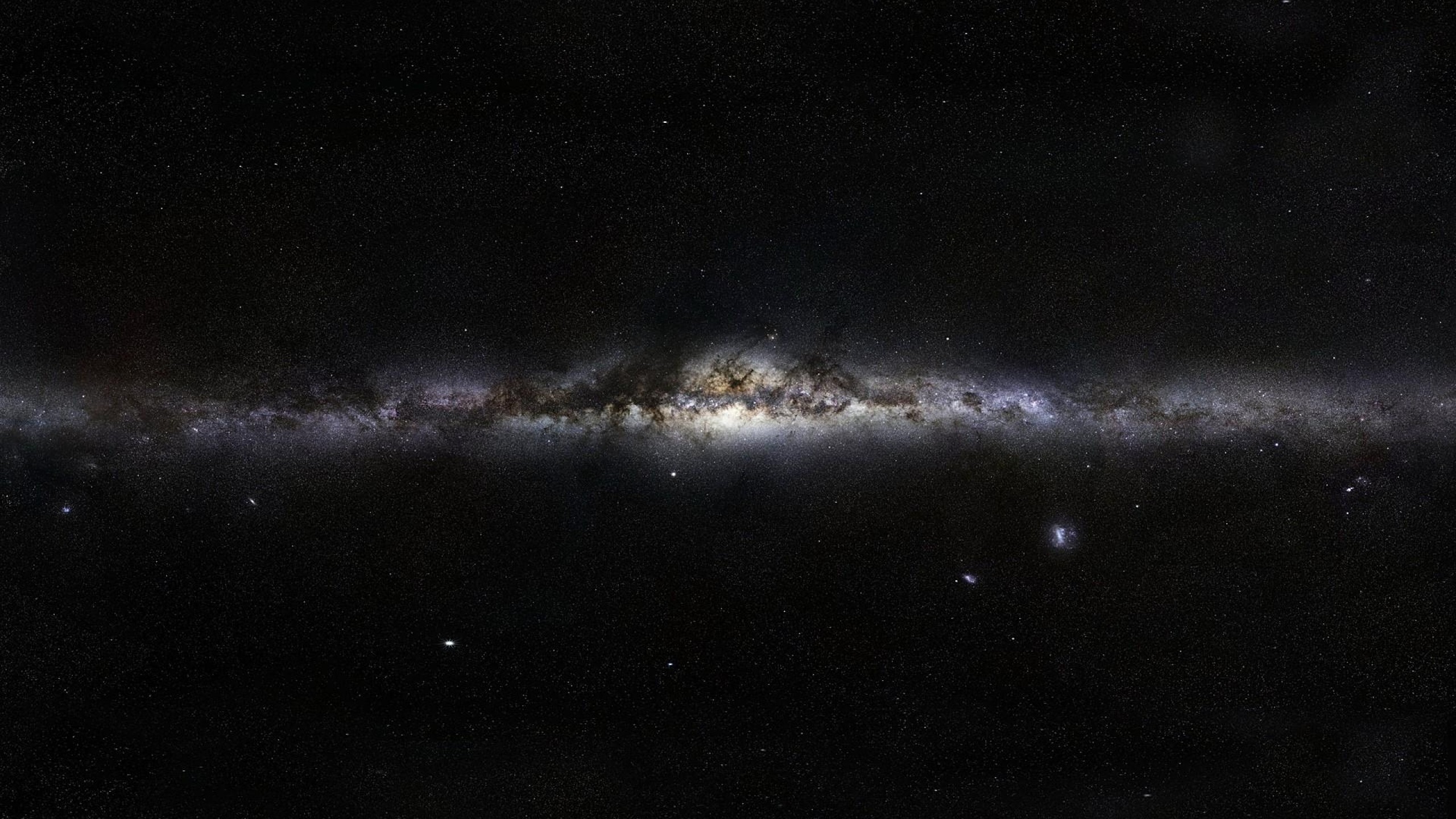 2560x1440 Preview wallpaper milky way, stars, space, nebula 