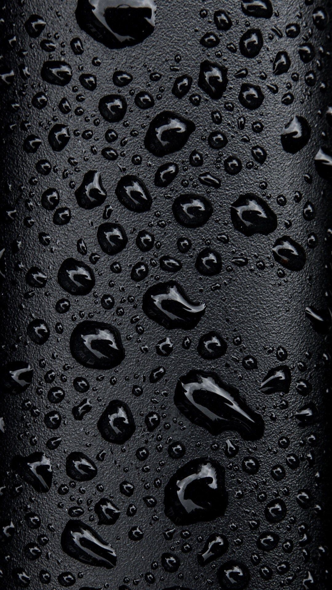 1080x1920 Black Raindrops HD Smartphone Wallpaper
