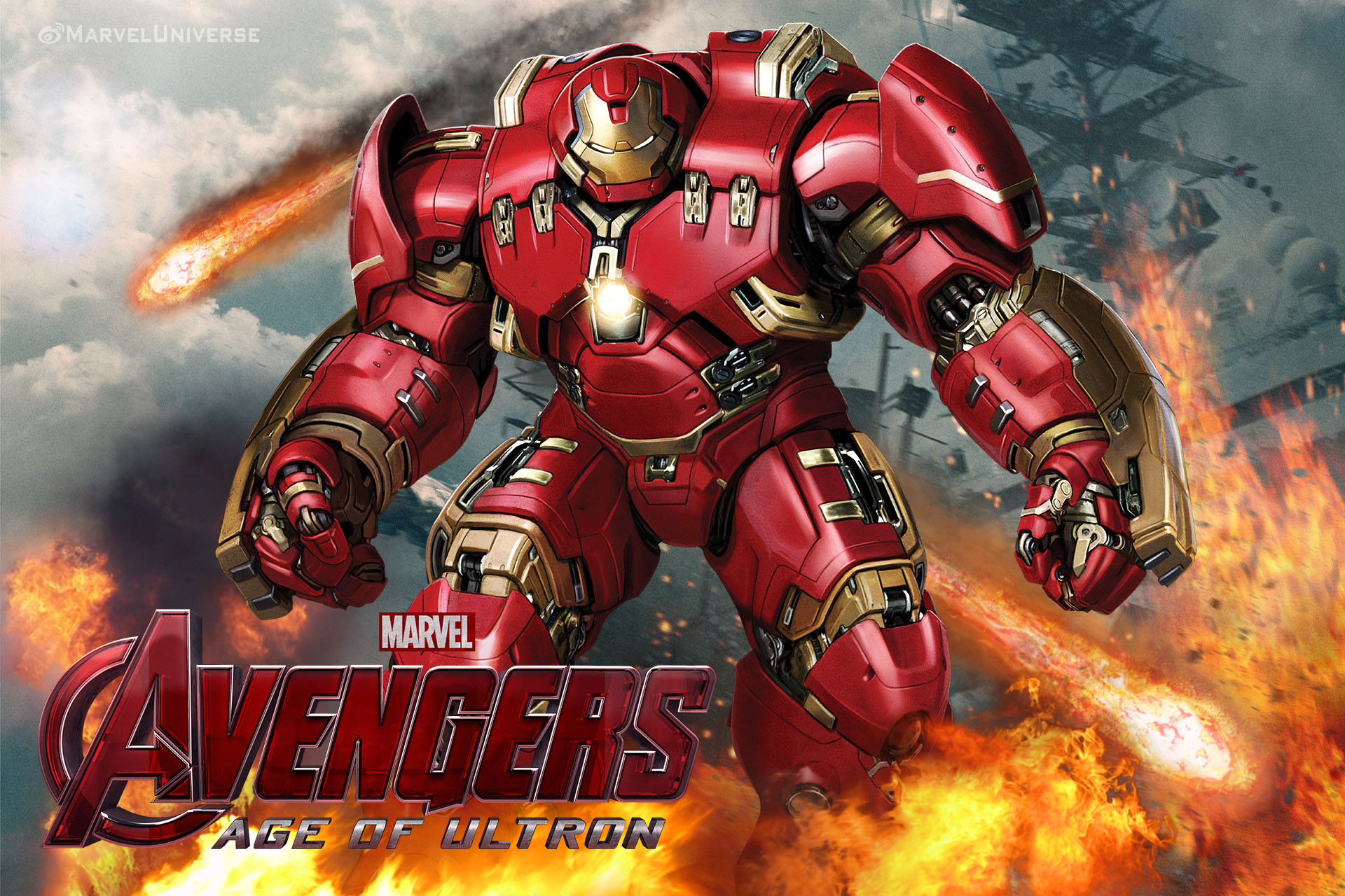 1920x1280 Age of Ultron Iron Man Hulk Buster by Chenshijie9095 on 