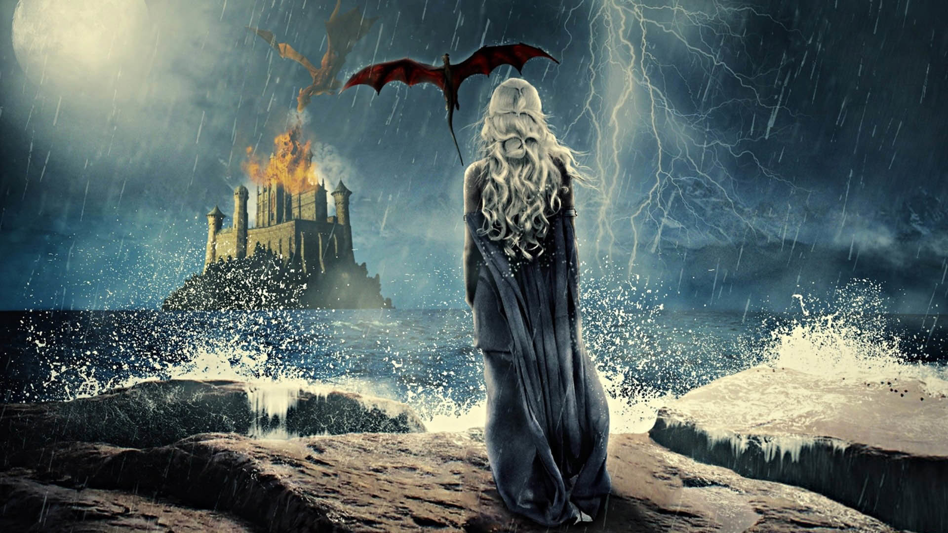 1920x1080 Game of Thrones Daenerys Targaryen Artwork  wallpaper