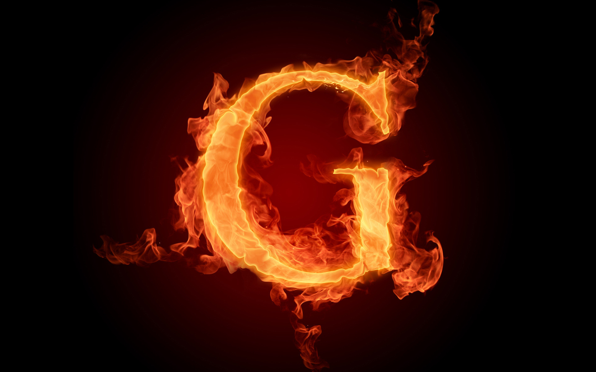 1920x1200 Fire Fonts - Fiery Letters and Fiery Numbers 1920*1200 NO.7 Wallpaper