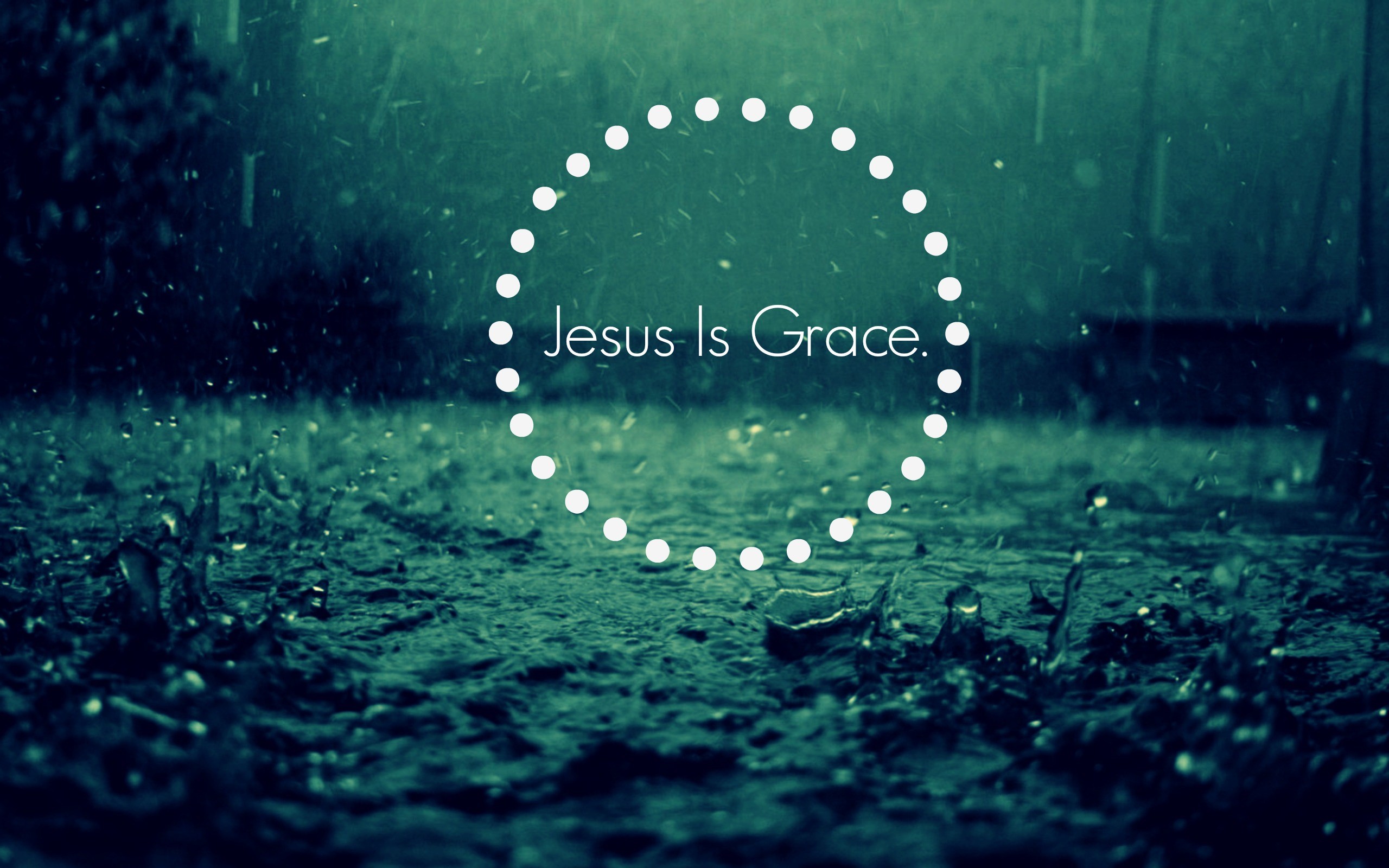 2560x1600 Jesus is grace -Falling Rain Background with Sound | Rain-Drops-Keep-