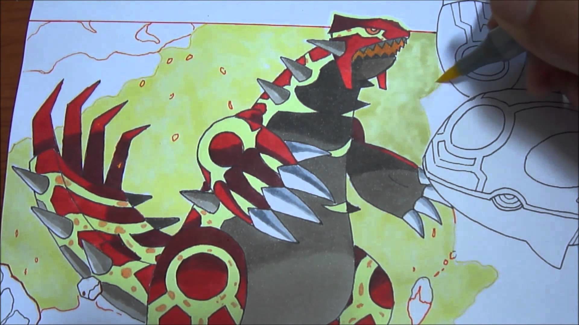 1920x1080  Copic Speed Draw Primal Groudon And Primal Kyogre