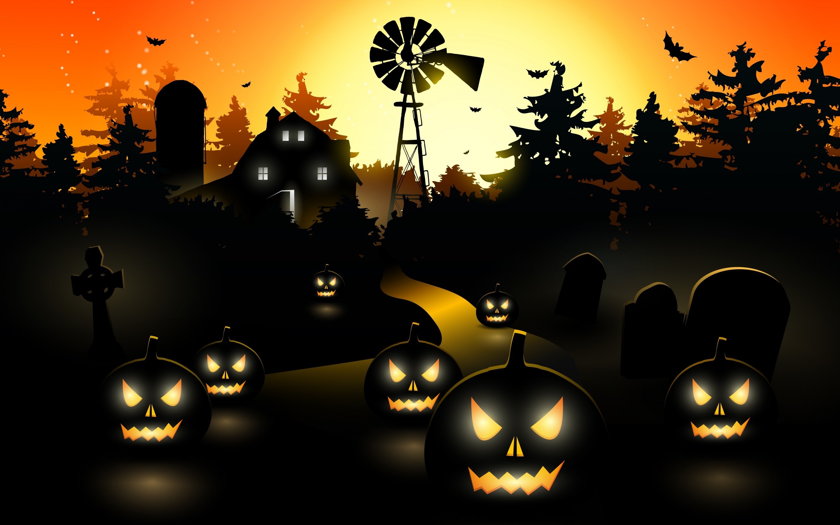 2880x1800 Top 15 Scary & Funny Happy Halloween Images In HD Collections