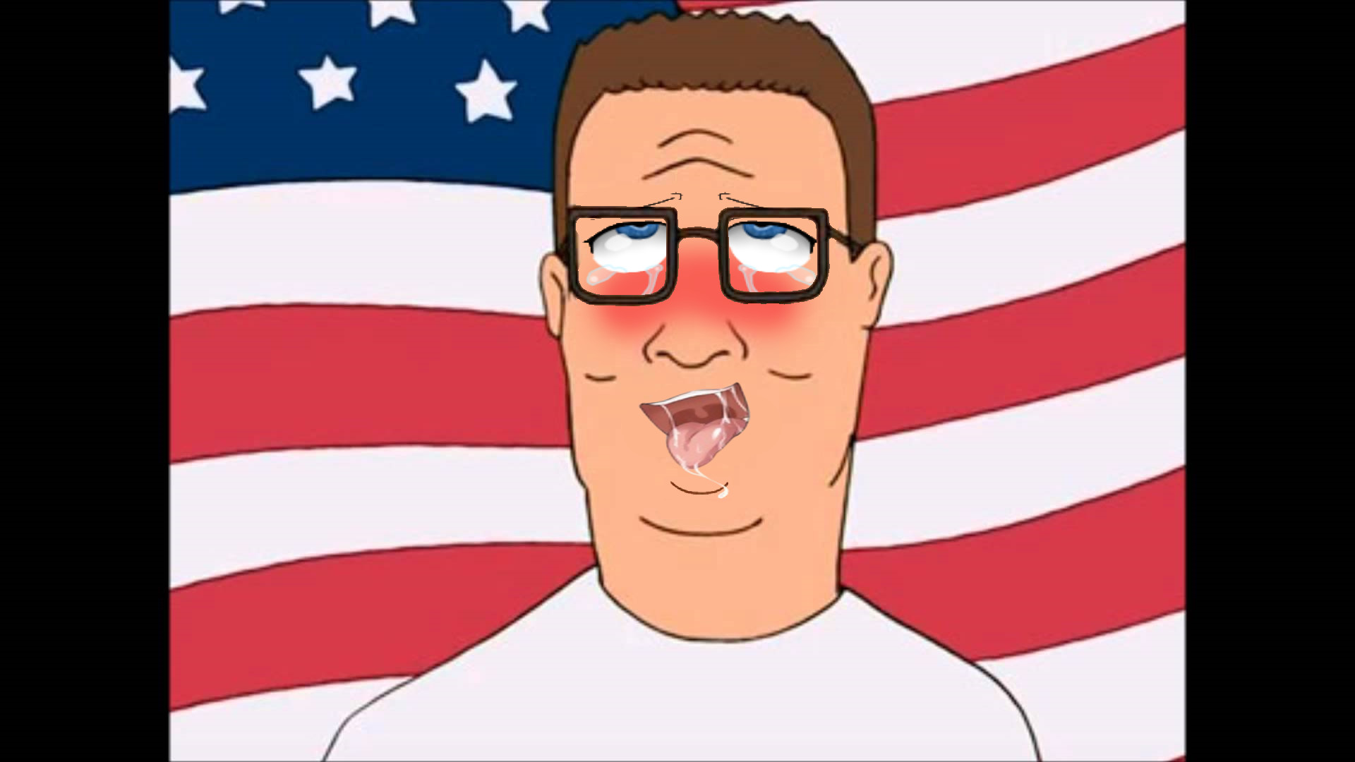 1920x1080 Mike Judge Hank Hill King of the Hill Bobby Hill face red man cartoon  facial expression