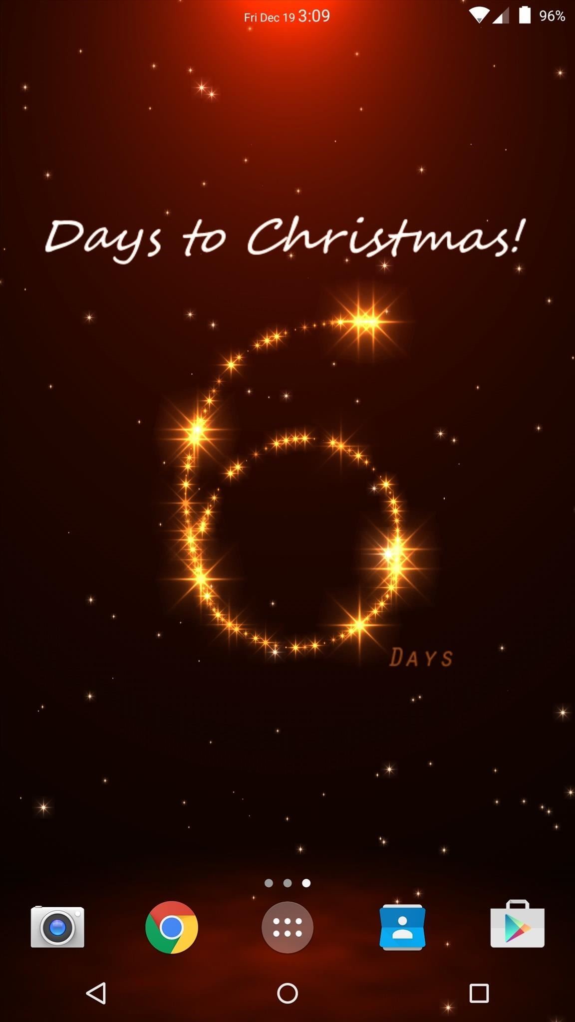 1152x2048 ... go to Settings -> Countdown Settings -> Countdown Type, and choose  which holiday you want to count down to—Christmas Eve, Christmas Day, New  Year's Day, ...