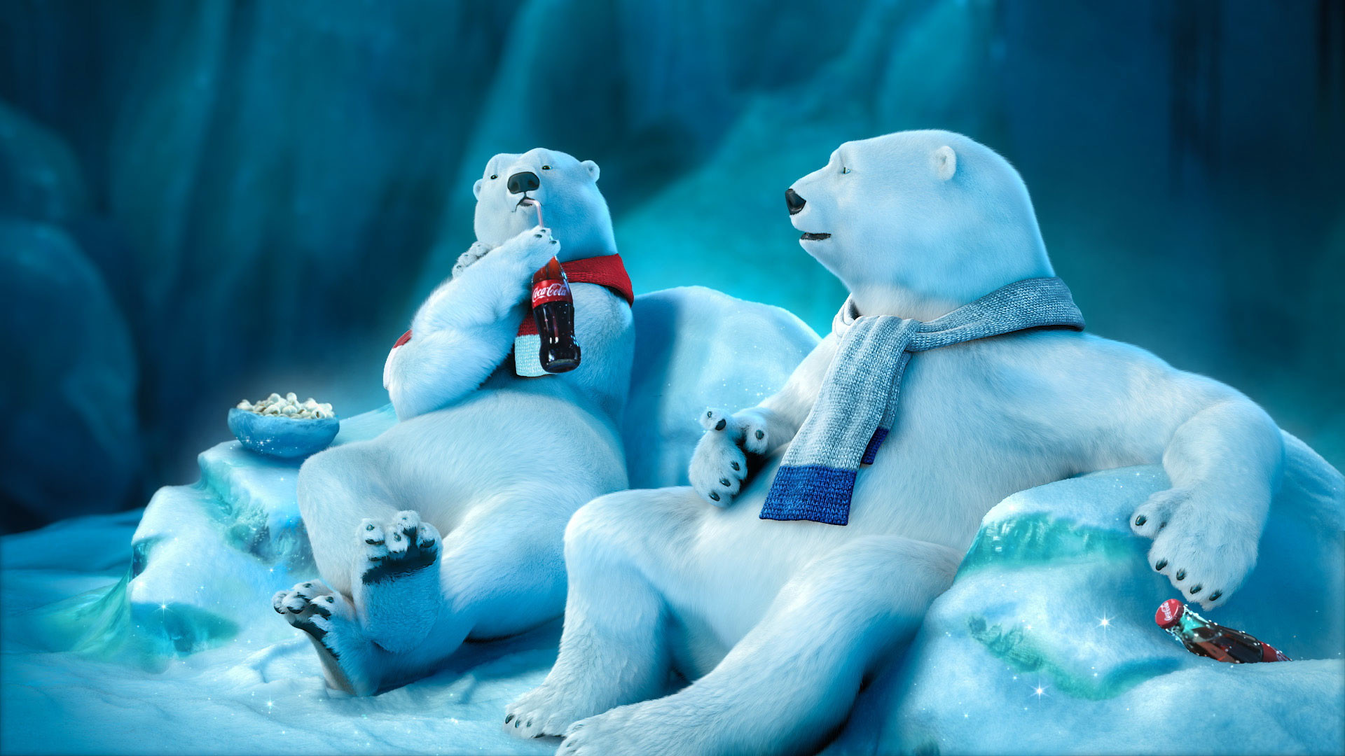 1920x1080 hd pics photos cute 3d animated polar bears coca cola hd quality desktop  background wallpaper