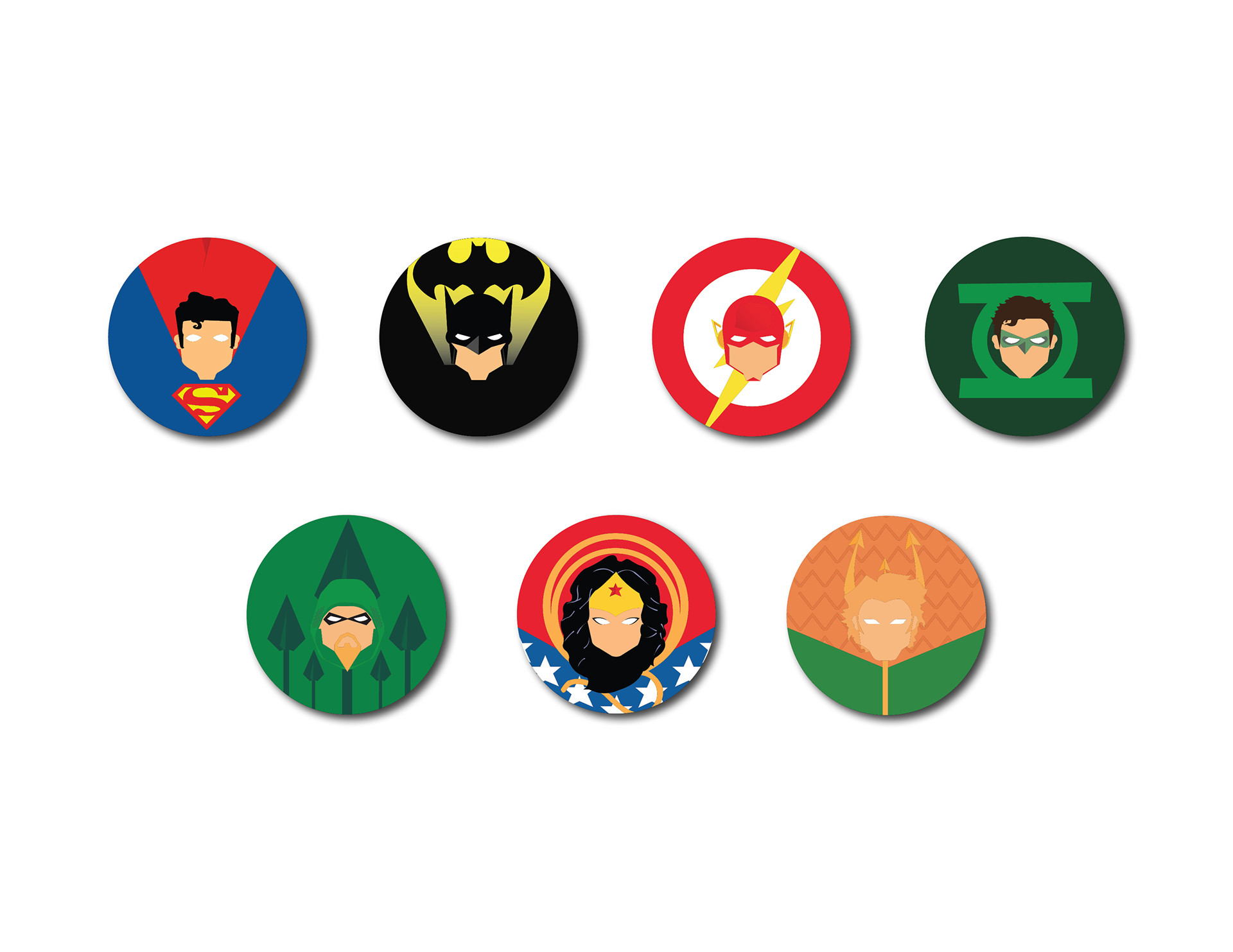 1920x1483 Justice League Heroes Badges