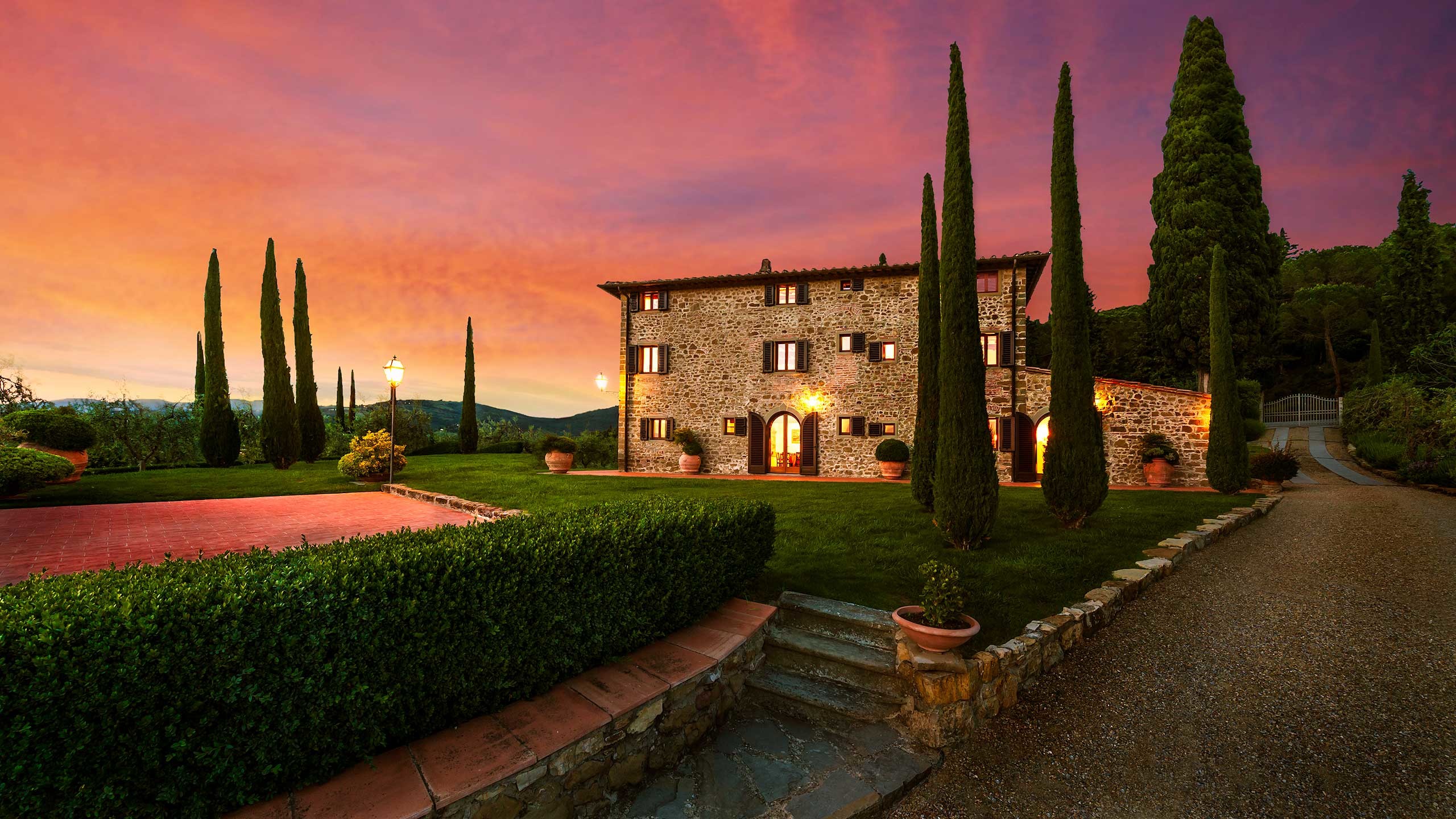 2560x1440 Mansion in Tuscany, Italy HD Wallpaper | Hintergrund |  |  ID:746224 - Wallpaper Abyss