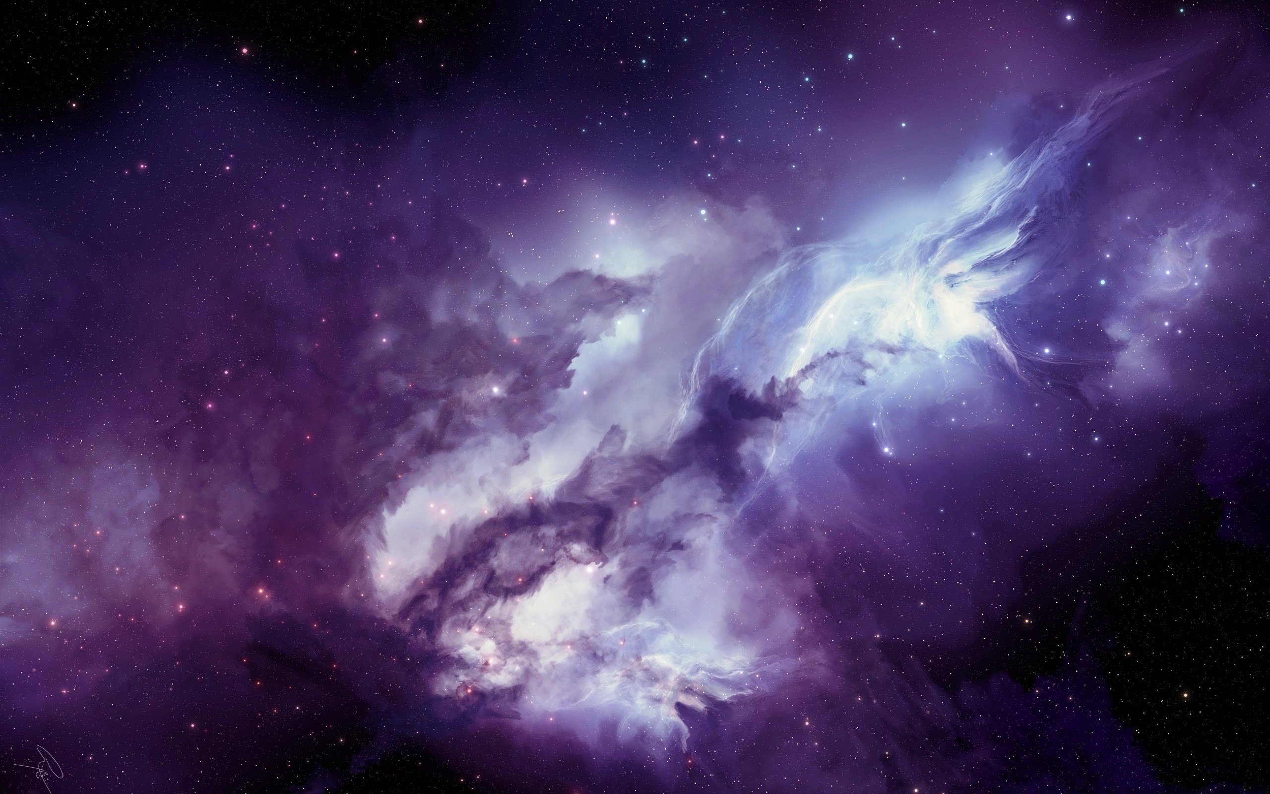 2560x1600 Angel galaxy Mac wallpaper