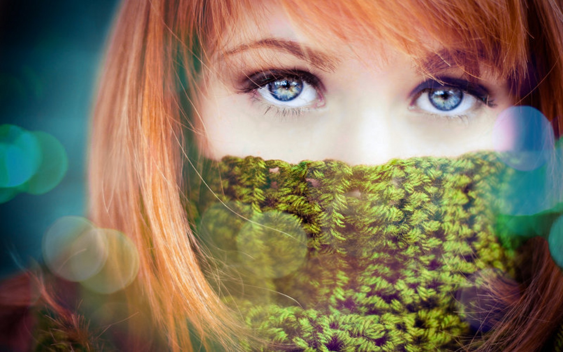 1920x1200 Beautiful Redhead with Blue Eyes wallpapers and stock photos