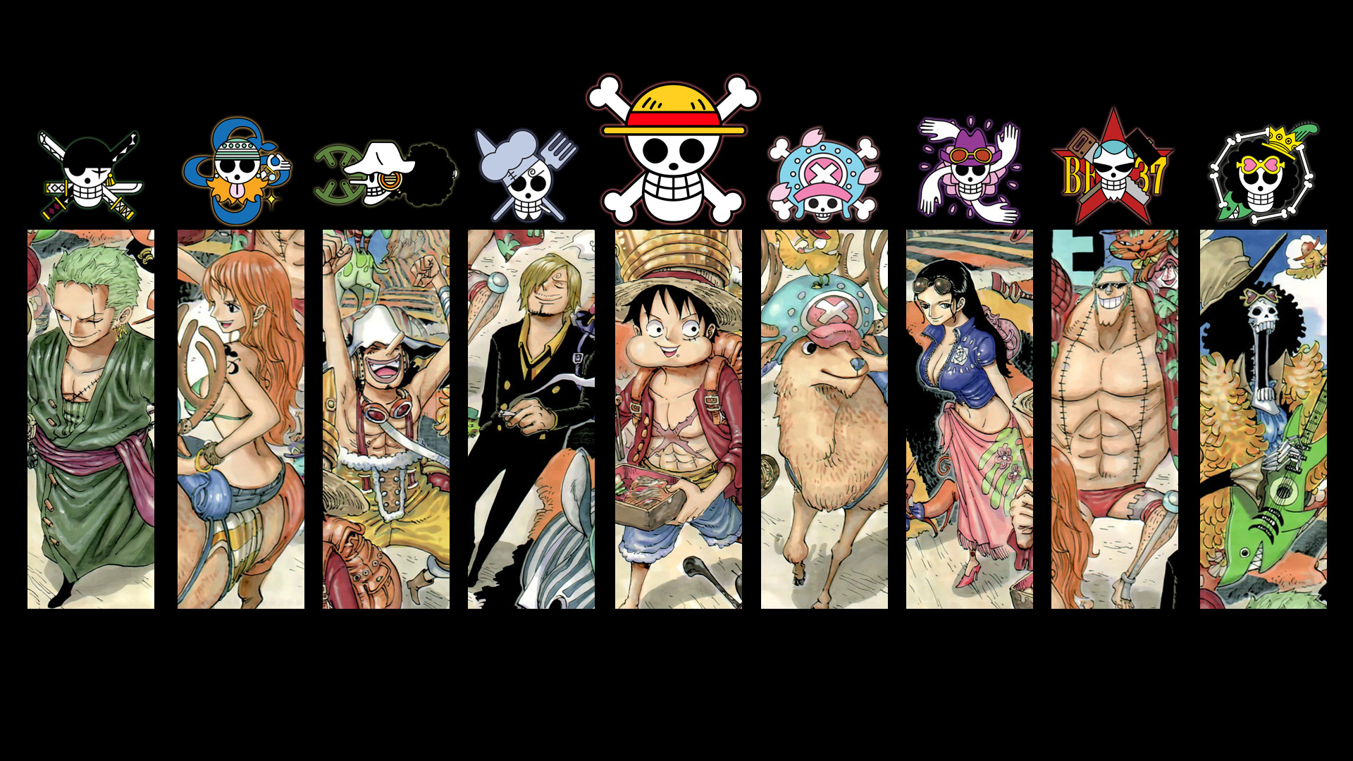 One Piece - Luffy and his crew 4K wallpaper download