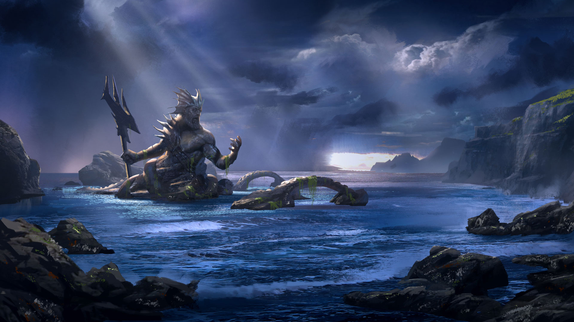 1920x1080 God of War Ascension Poseidon Wallpapers | HD Wallpapers