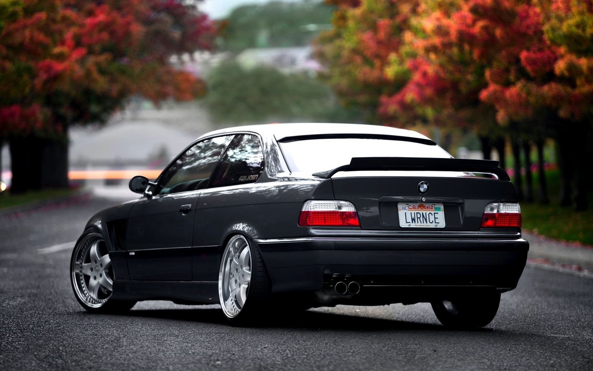 1920x1200 BMW E36, BMW, Car, Road, Fall, Depth Of Field Wallpapers HD / Desktop and  Mobile Backgrounds