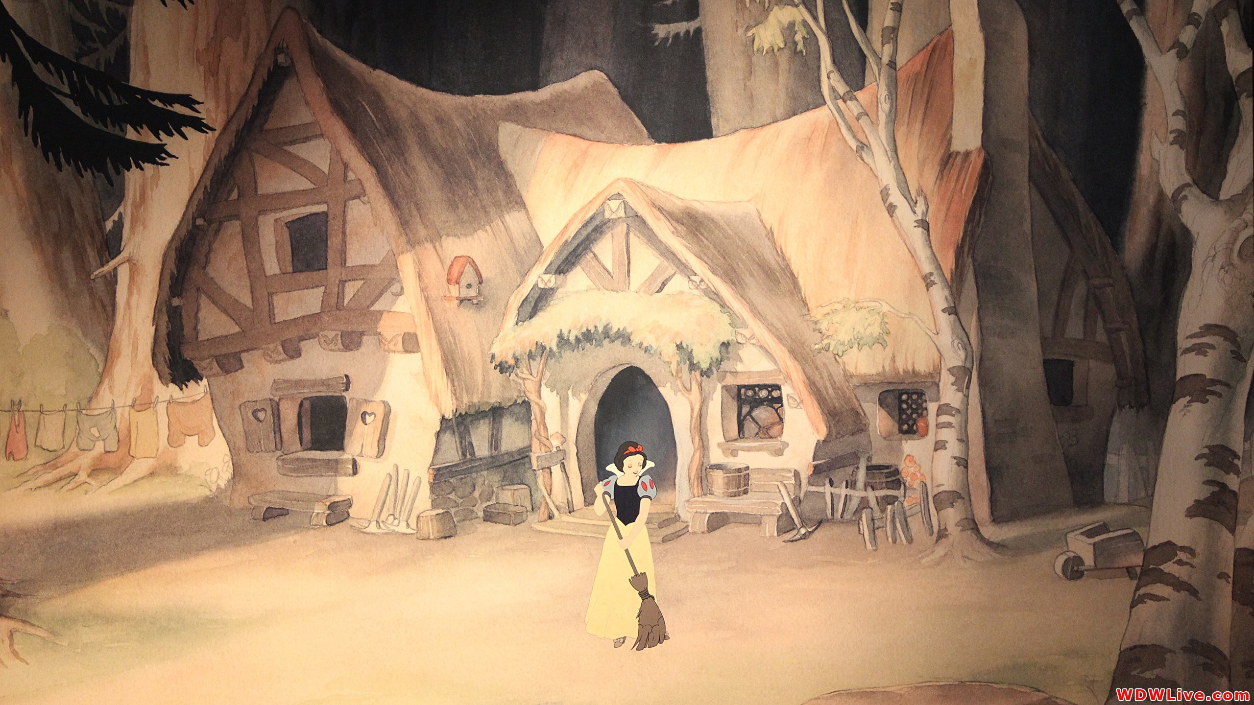 2560x1440 Snow White And The Seven Dwarfs House