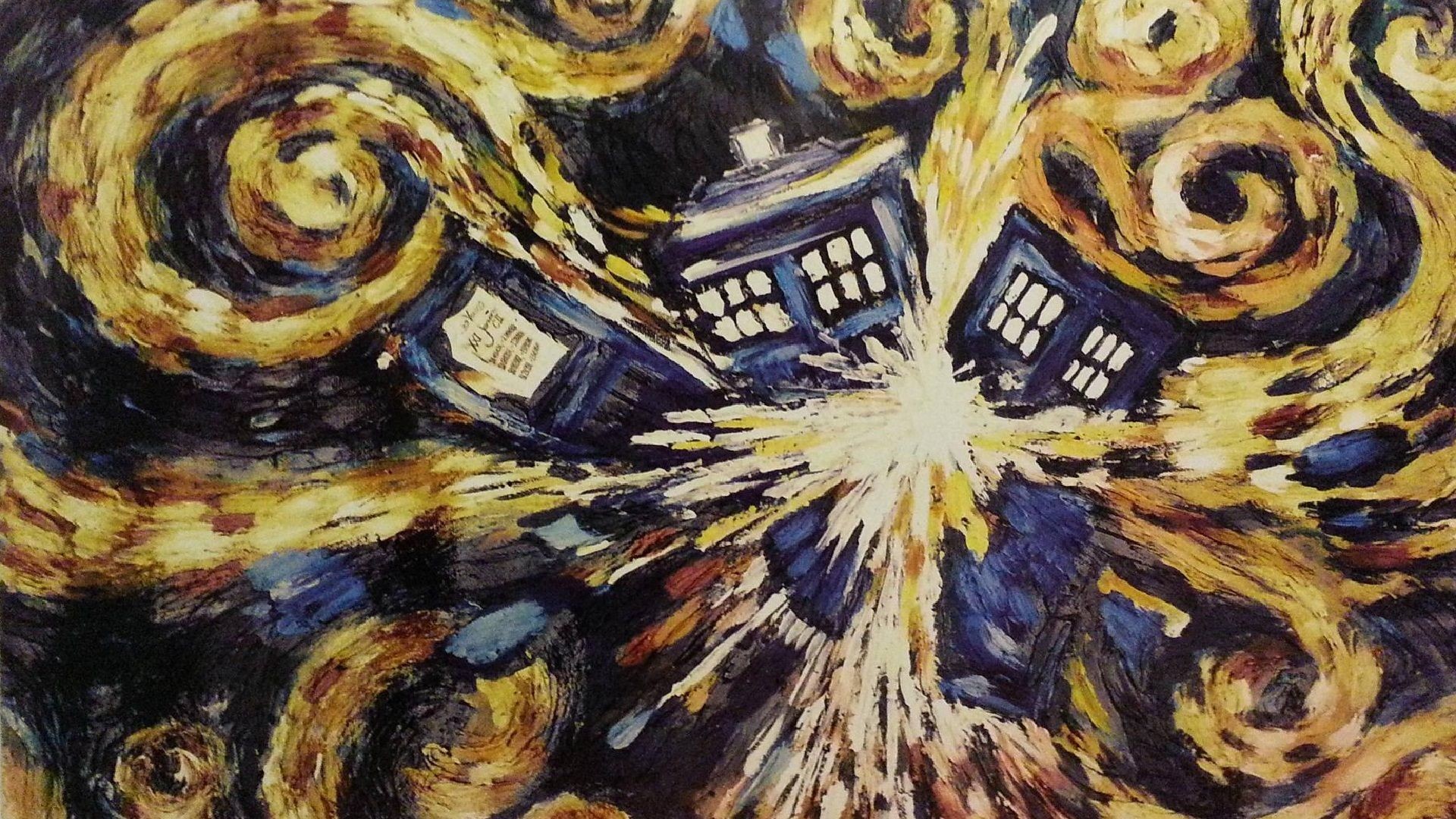 1920x1080  Dr. Who - Exploding Tardis