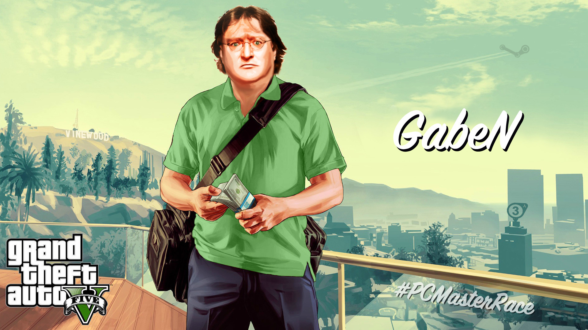 1920x1080 ... Good Wallpapers of Gta V High Resolution All  I Made a  Glorious GabeN GTAWallpaper for All of You! (