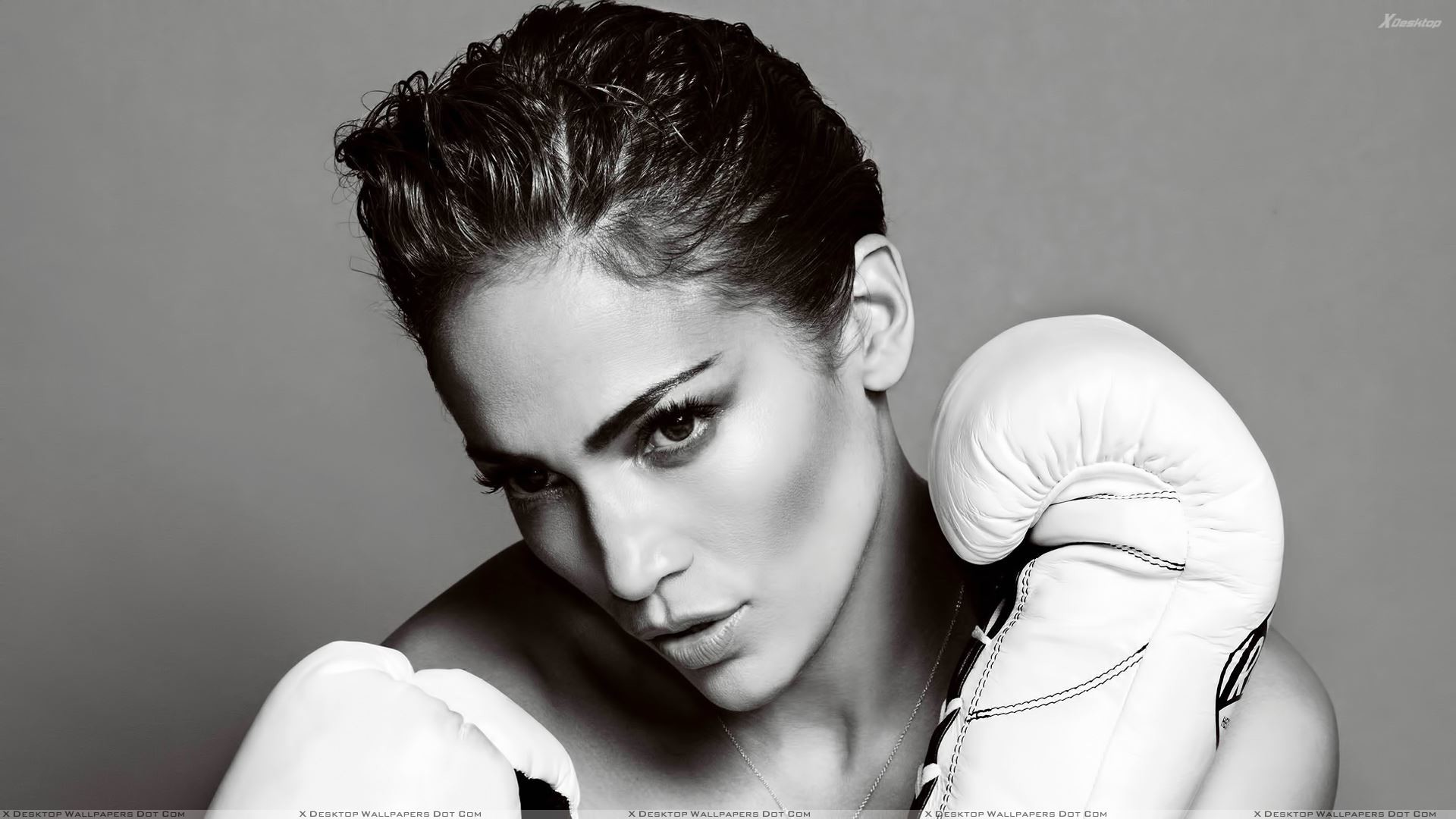 1920x1080 You are viewing wallpaper titled "Jennifer Lopez Black N White Face ...