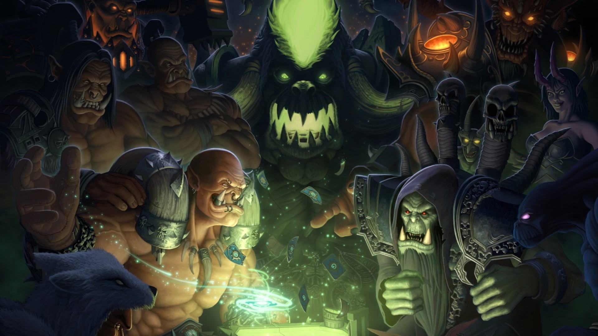 1920x1080  Wallpaper hearthstone, warlords of draenor, wow, maps, orcs,  world of