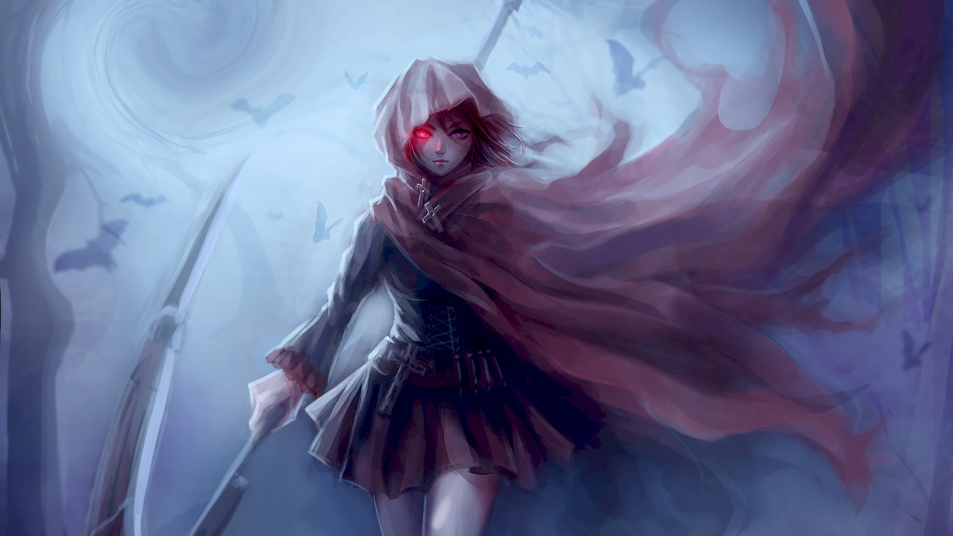 Anime Girl Warrior Sword Fantasy 4K Phone iPhone Wallpaper #4870b