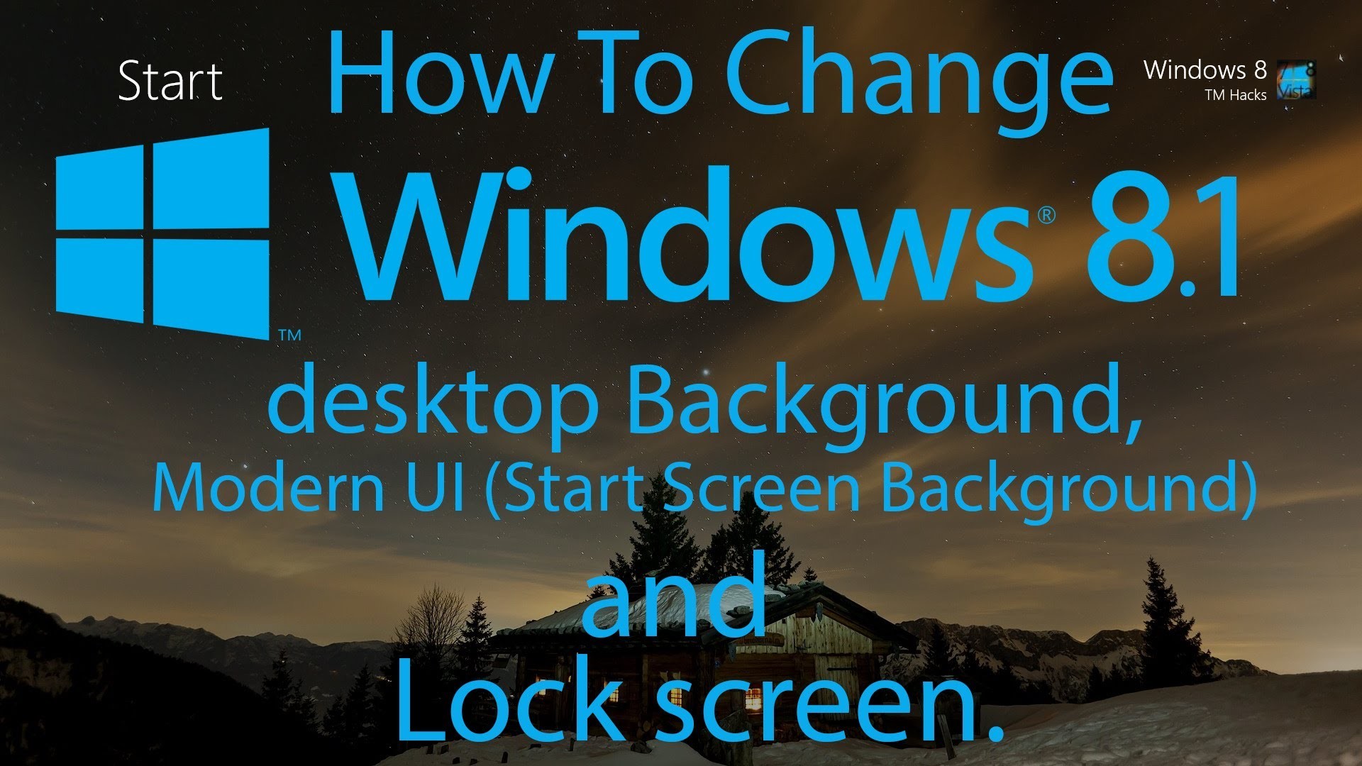 1920x1080 How To Change Windows 8.1 desktop Background, Modern UI (Start Screen  Background) and Lock screen. - YouTube