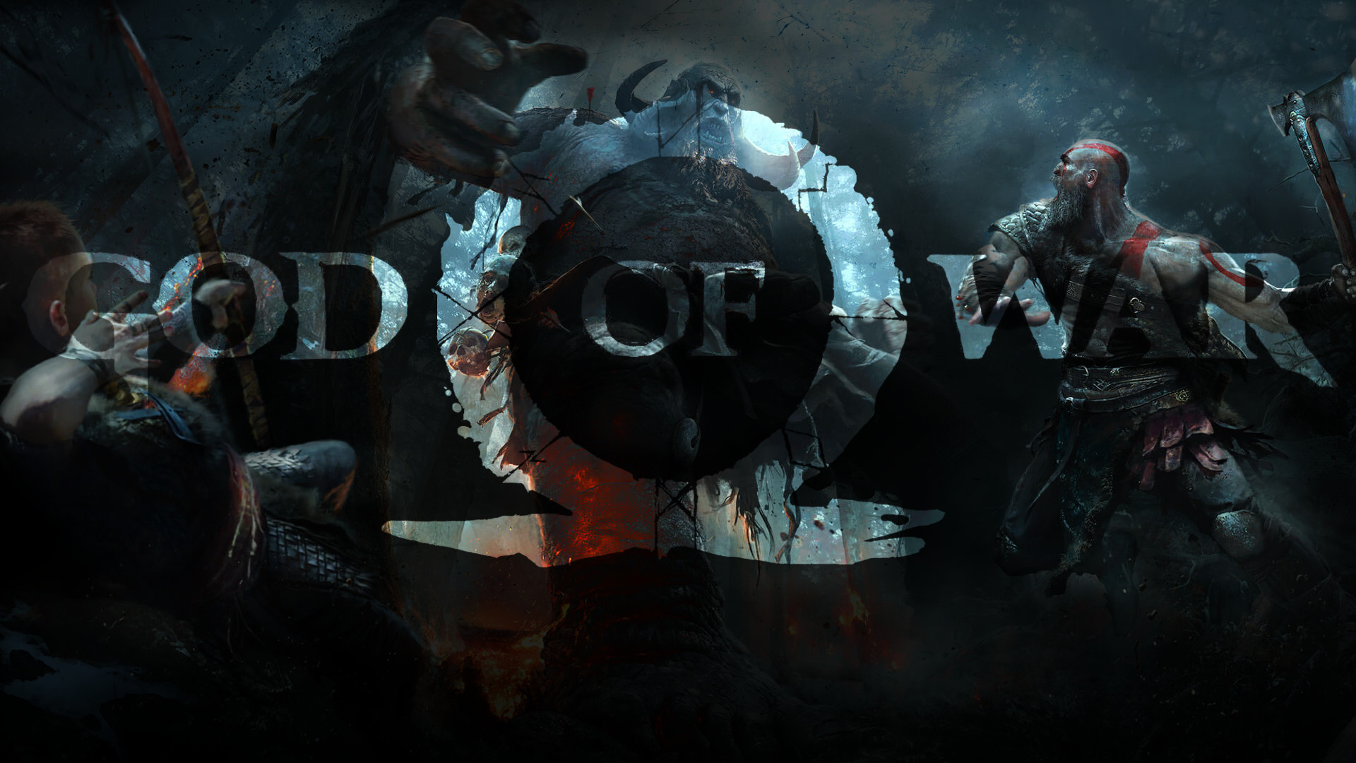 1920x1080 ... God of War PS4 Wallpaper 1080p by claterz