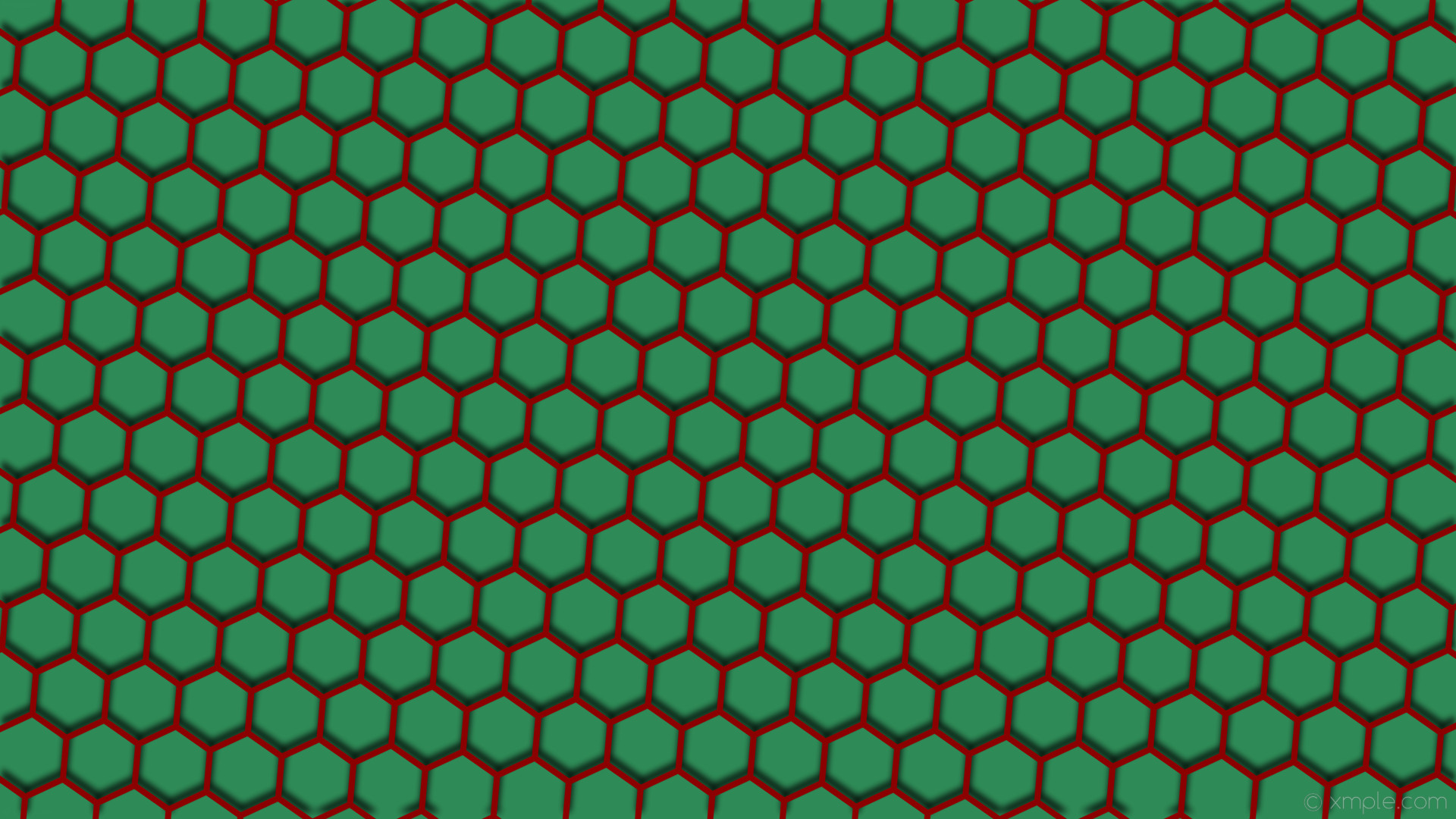 1920x1080 wallpaper red hexagon green drop shadow beehive dark red sea green #8b0000  #2e8b57 250