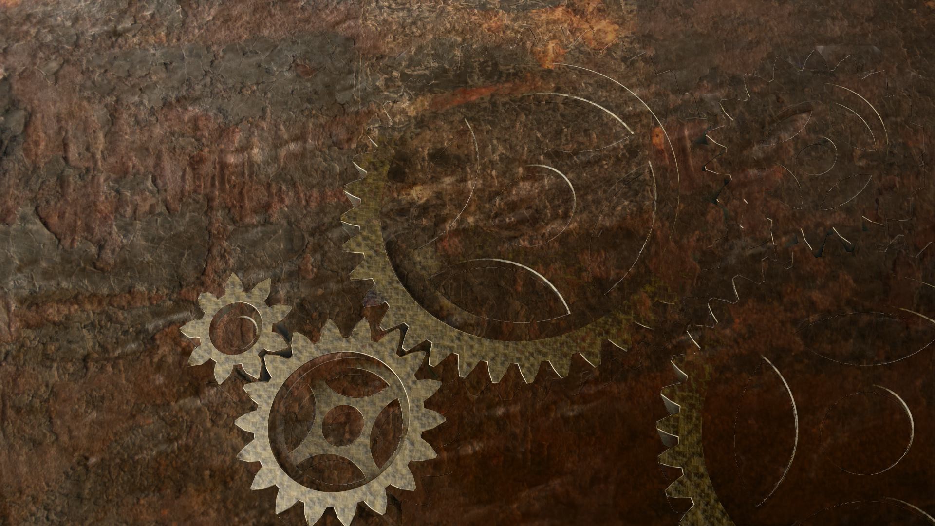 1920x1080 Gears on Rusted Metal - px Desktop Wallpaper