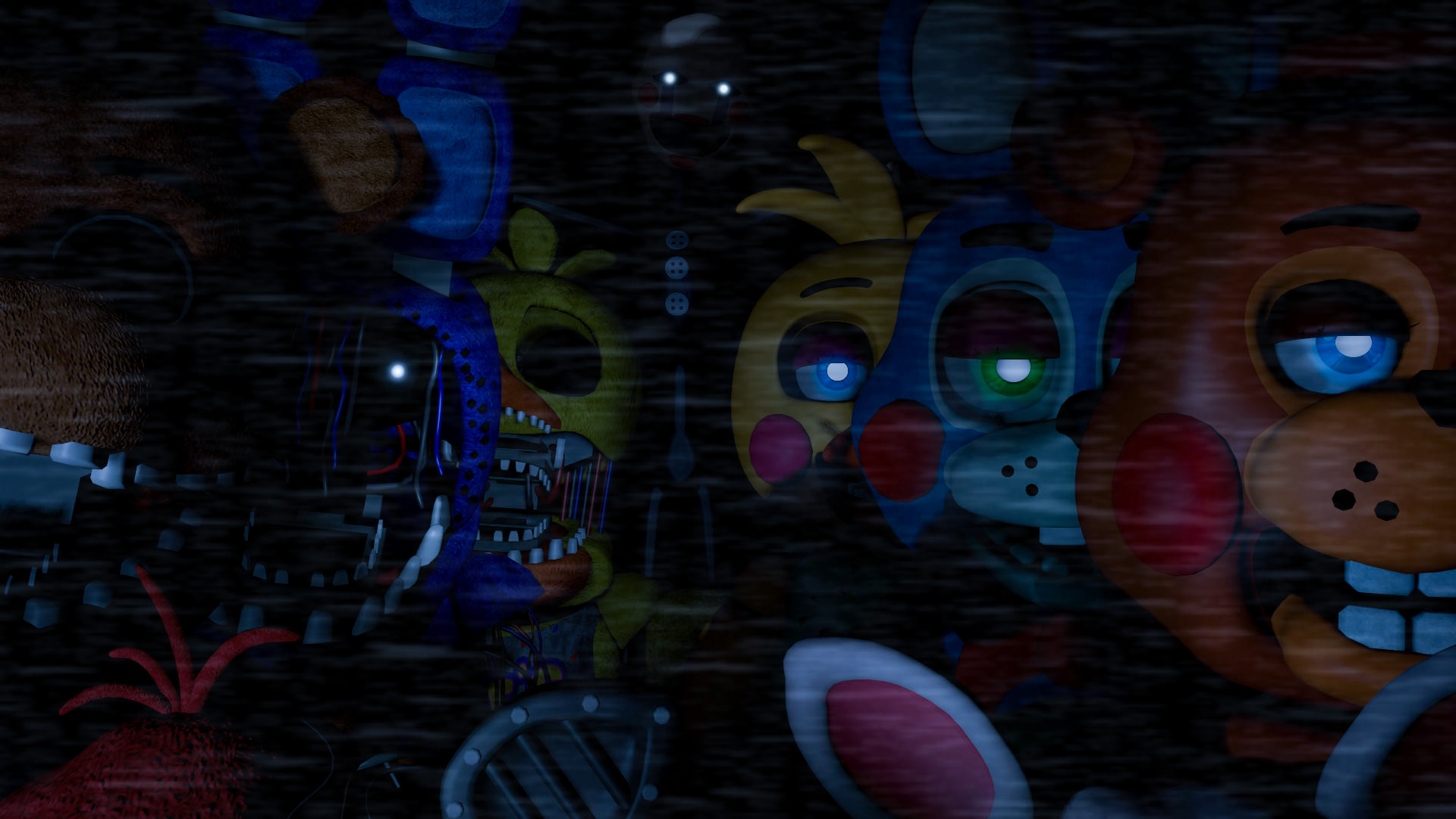 1920x1080 Fnaf Etc., Sister Location, Toy, Search, Friends, Places