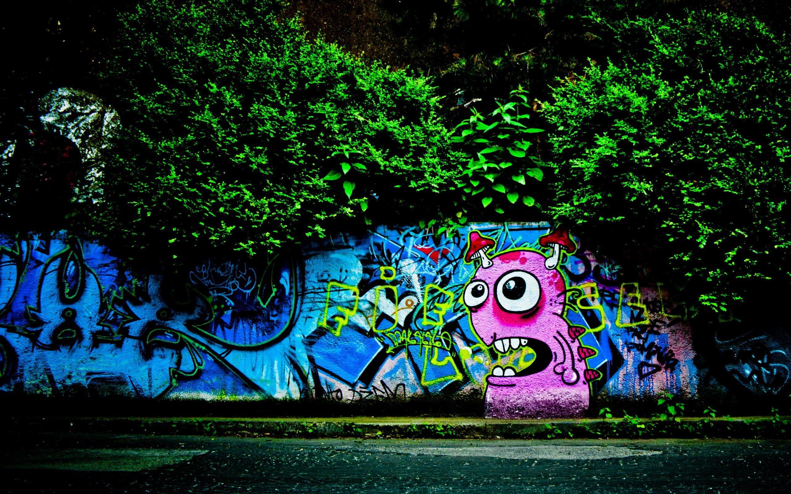 2560x1600 Download Awesome Grafitty Wall Crazy Free Computer Wallpaper .