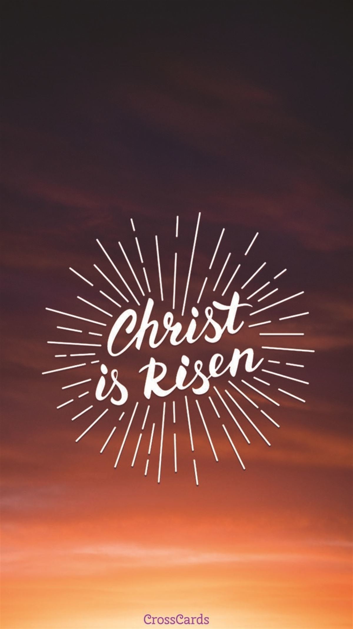 1200x2134 Christ is Risen ecard, online card