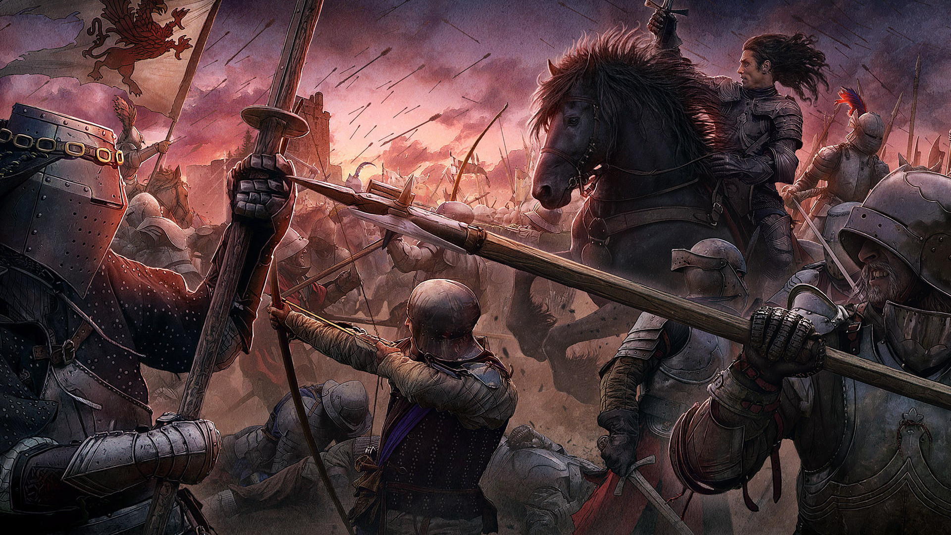 1920x1080  kerem beyit, knights, medieval style, cg wallpapers, the .