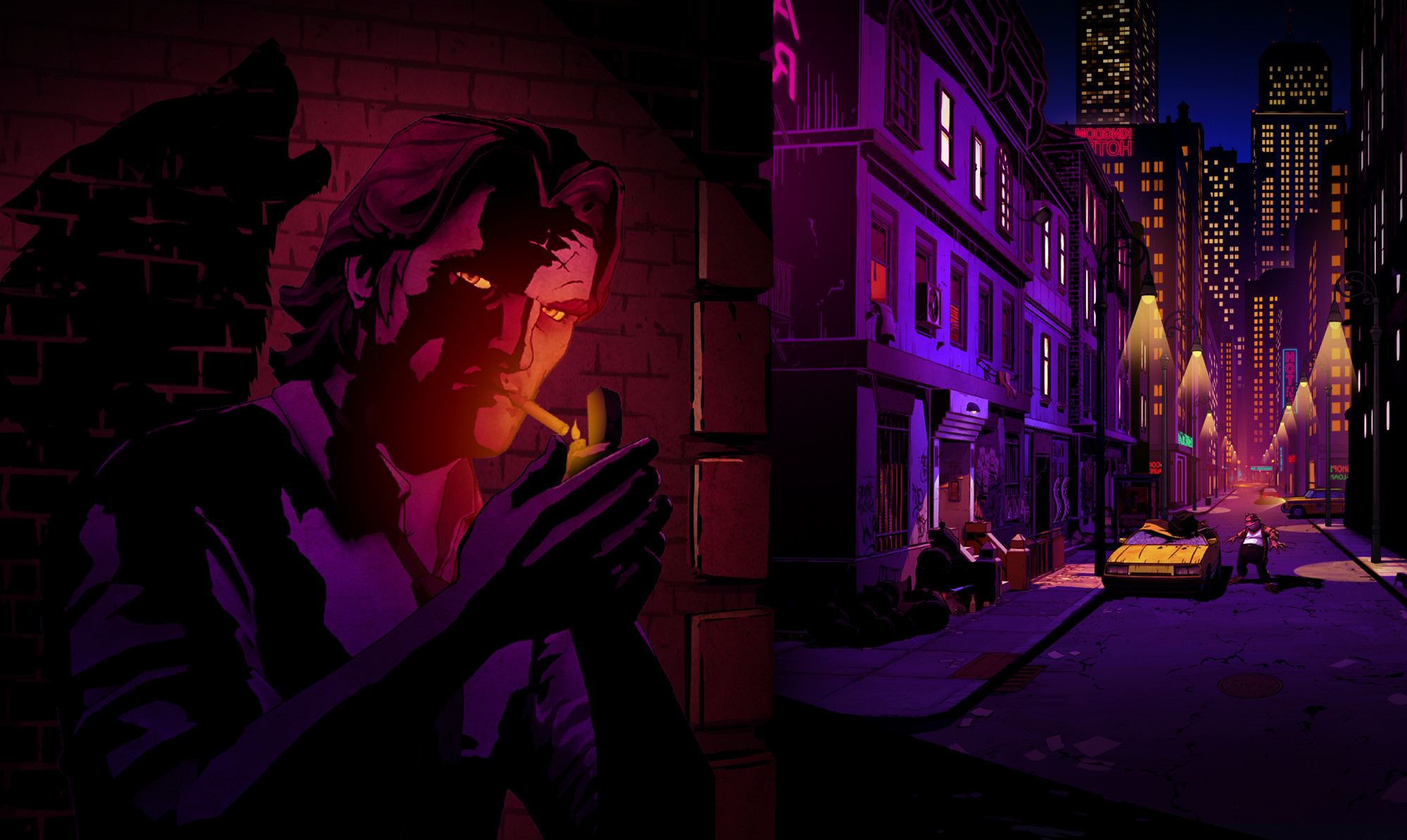 2000x1195 The Wolf Among Us, Video Games, Bigby, Smoking Wallpapers HD / Desktop and  Mobile Backgrounds