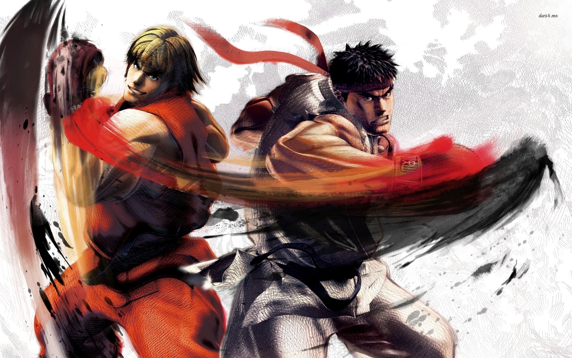 1920x1200 ... Ryu and Ken in Street Fighter wallpaper  ...