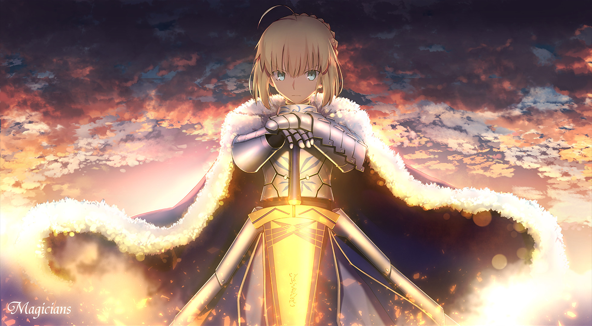 1959x1080 Anime - Fate/Stay Night Saber (Fate Series) Wallpaper