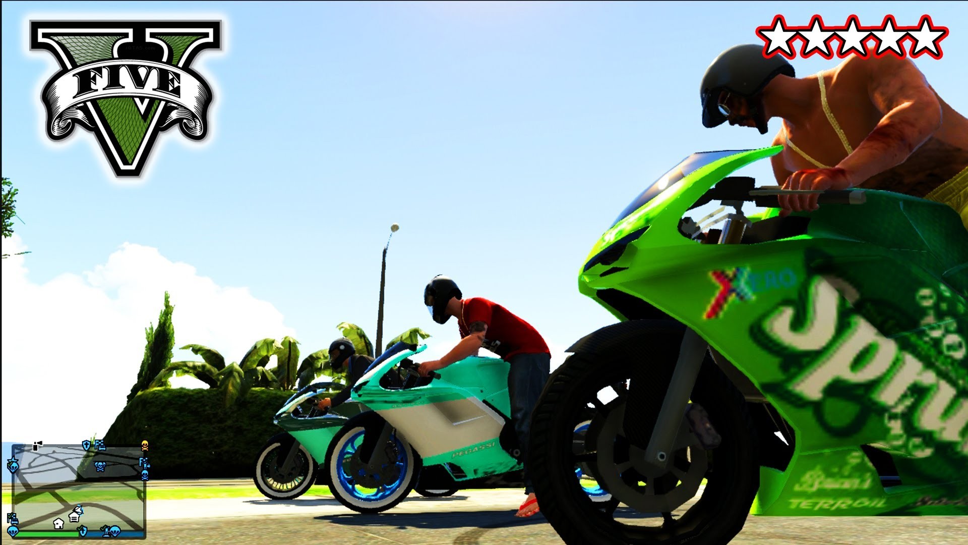 1920x1080 GTA 5 YAKUZA Bikes & Jump!!! - YAKUZA VS Cops! GTA V- Grand Theft Auto 5 -  YouTube