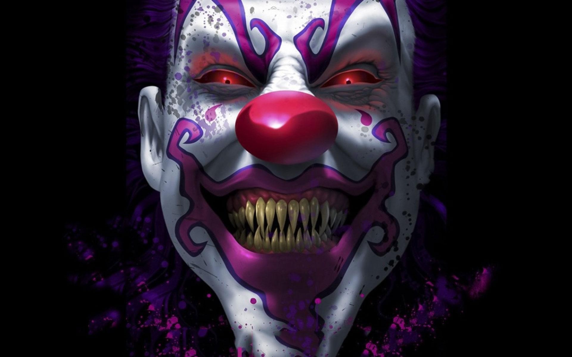 1920x1200 killer clown themed wallpaper for desktops by Kallen Bishop (2016-05-05)
