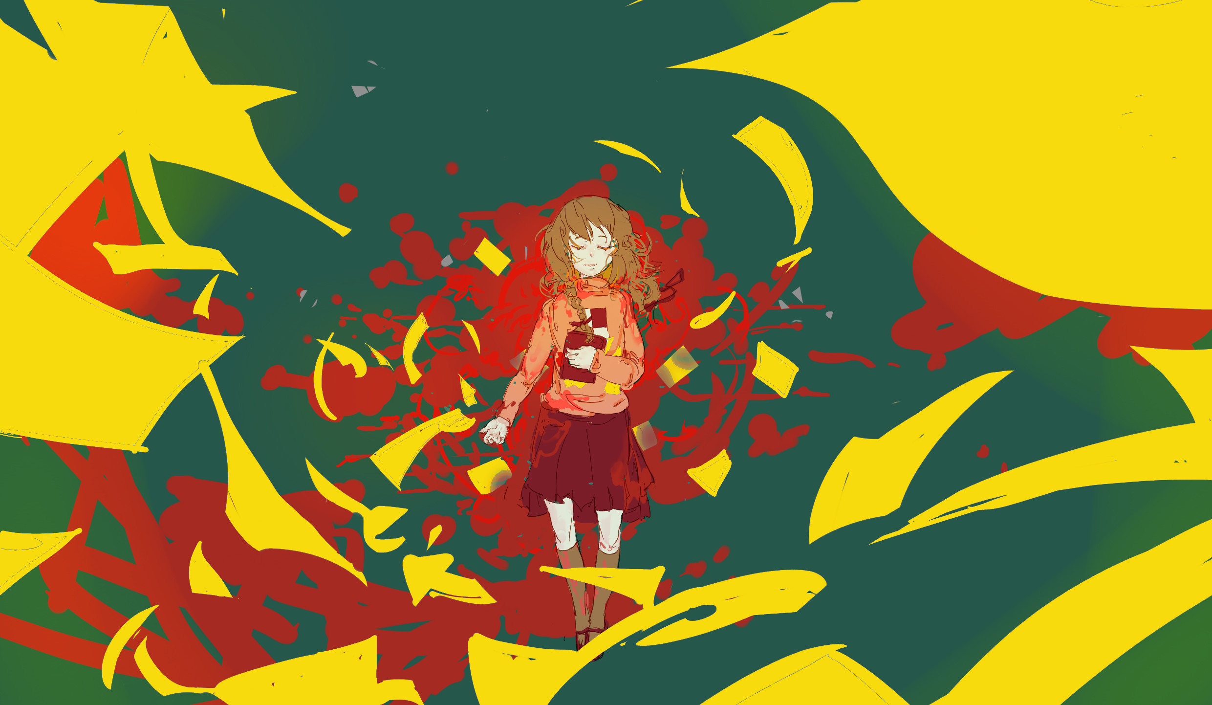2480x1442 Anime - Yume Nikki Madotsuki (Yume Nikki) Wallpaper