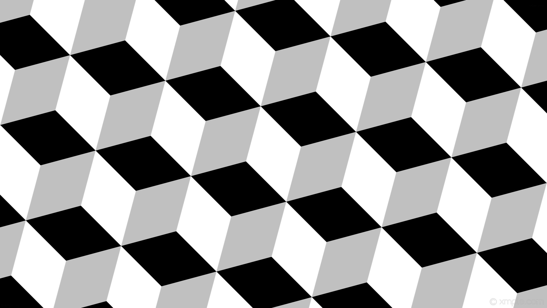 1920x1080 wallpaper black 3d cubes grey white silver #ffffff #c0c0c0 #000000 285Â°  200px