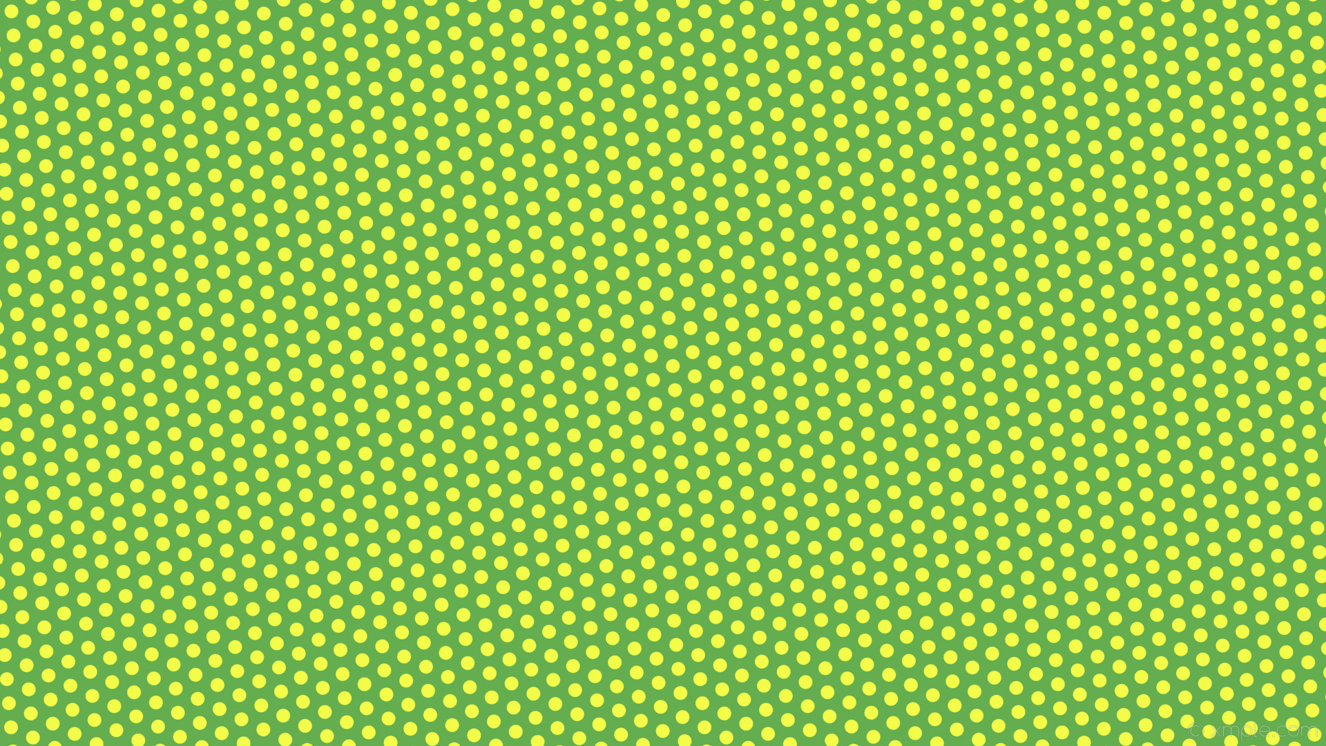 1920x1080 wallpaper dots green hexagon yellow polka #64ae4f #f3fd49 diagonal 35Â° 20px  35px