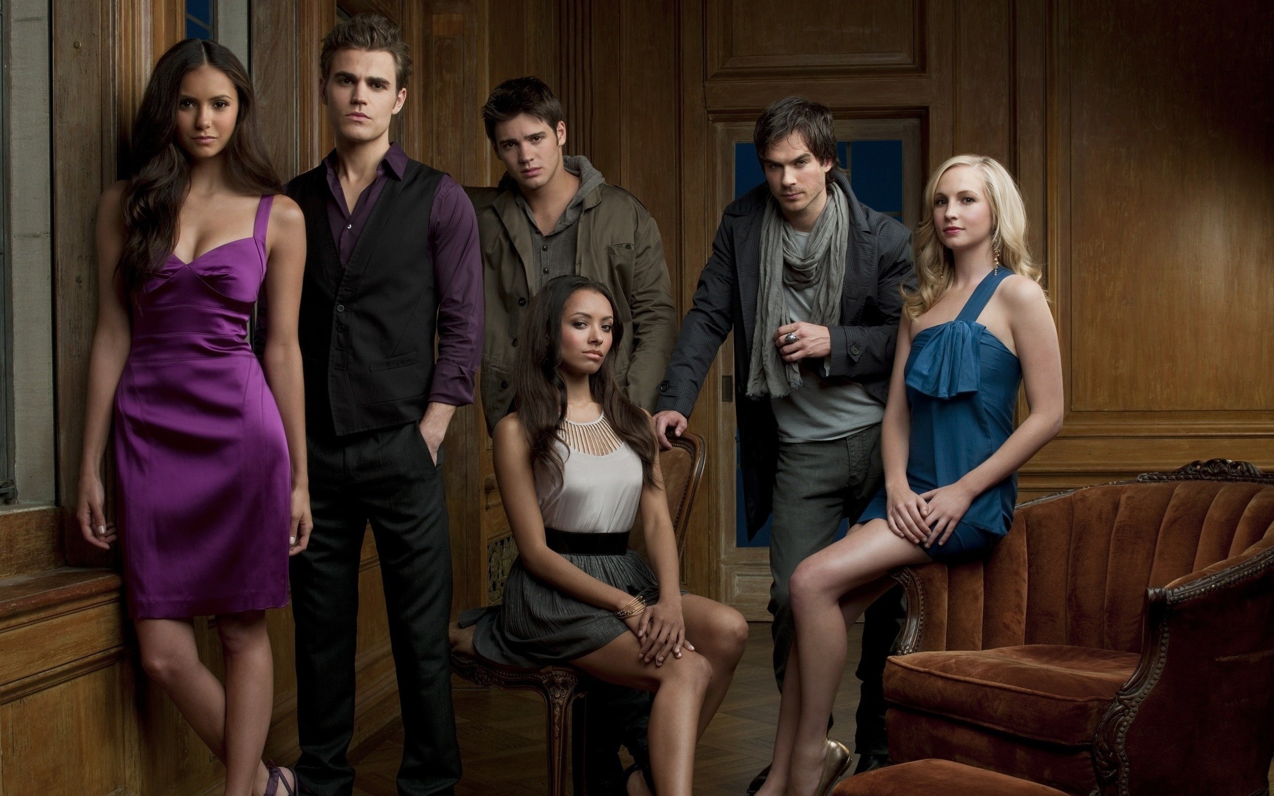 2560x1600 The Vampire Diaries Stefan And Caroline